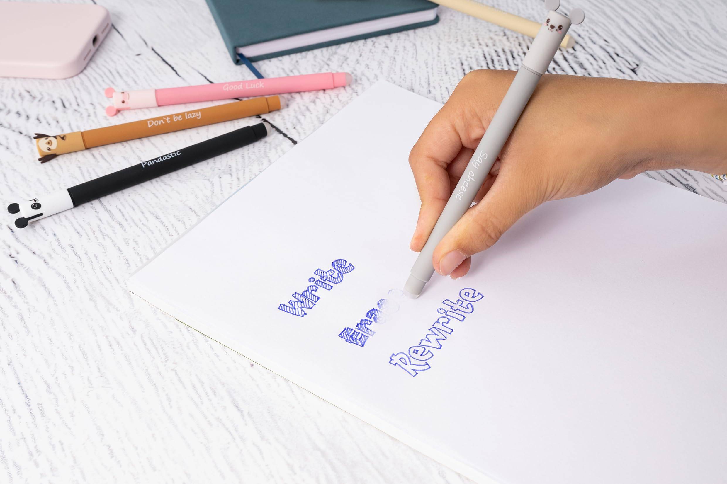 Mit einem grauen Stift die Phrase 
