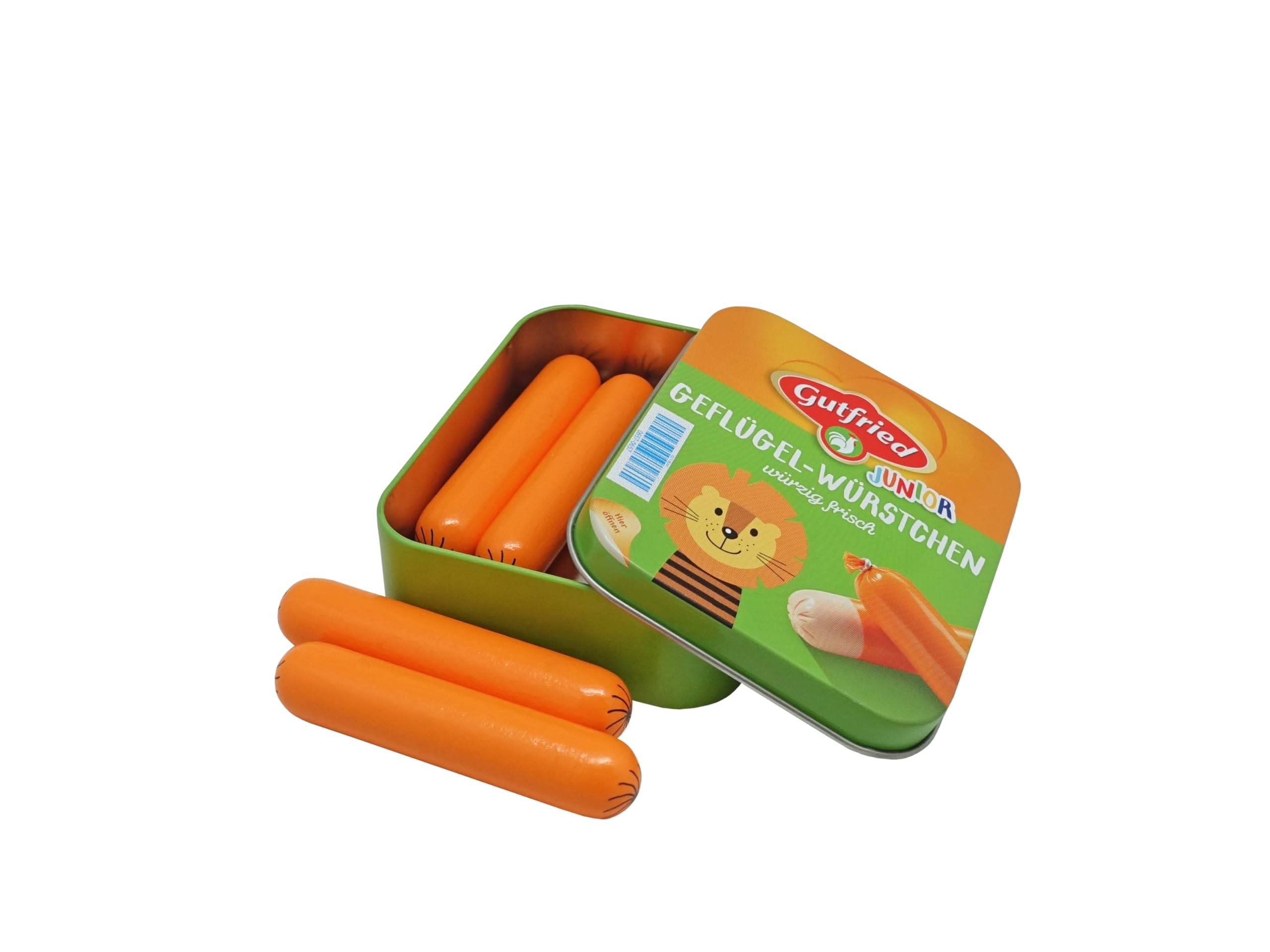 Offene Dose „Gutfried Junior Geflügel-Würstchen