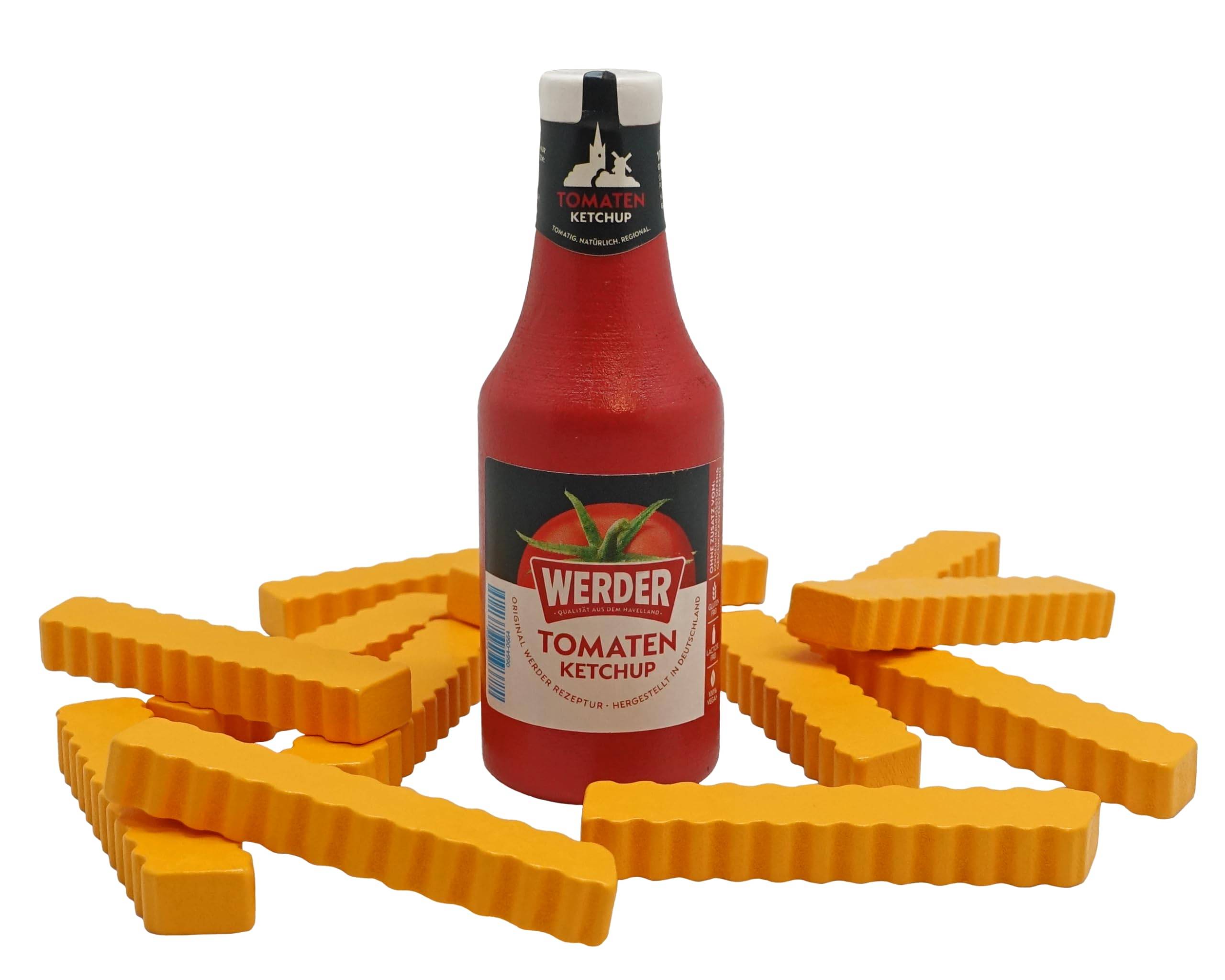 Eine rote Flasche Werder „Tomaten Ketchup