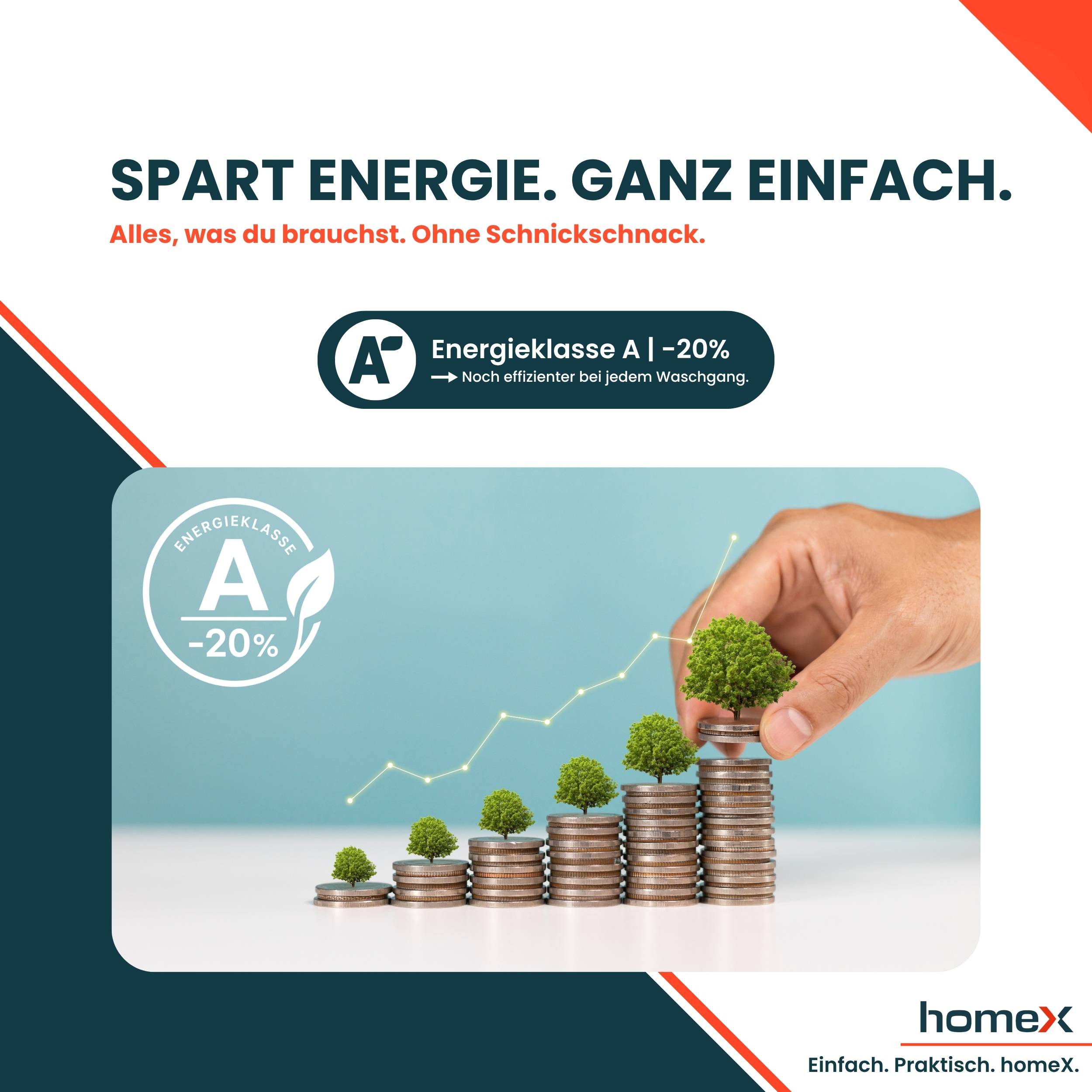 homeX WF812W1A-W Waschmaschine 8kg, Frontlader - 1.200 U/Min, Dampffunktion, Inverter Motor, Nachlegefunktion, weiß
