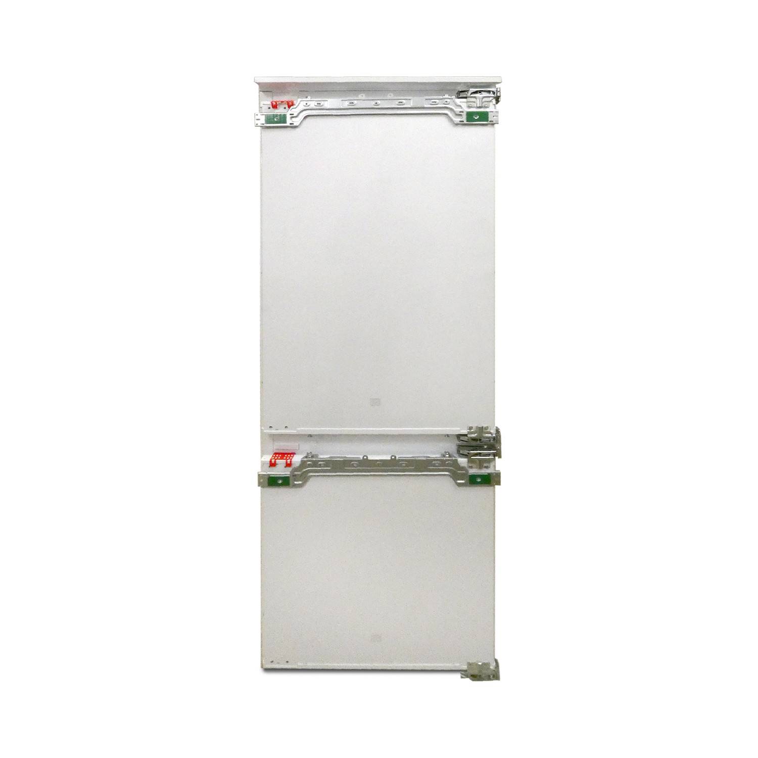 Zwei übereinander gestapelte rechteckige LCD-Panels mit Metallrahmen, wahrscheinlich Ersatz-Displaymodule, auf weißem Hintergrund gezeigt.