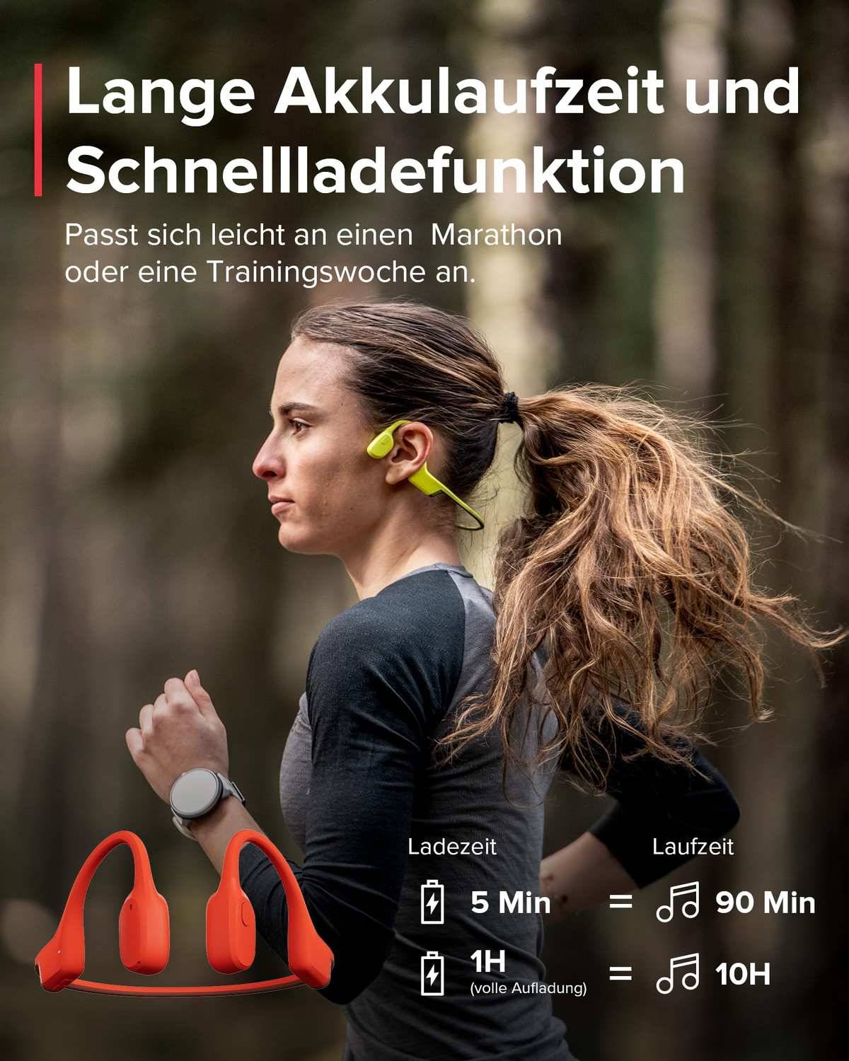 SUUNTO Sonic Knochenschall Kopfhörer Open-Ear Bone Conduction Bluetooth 31g