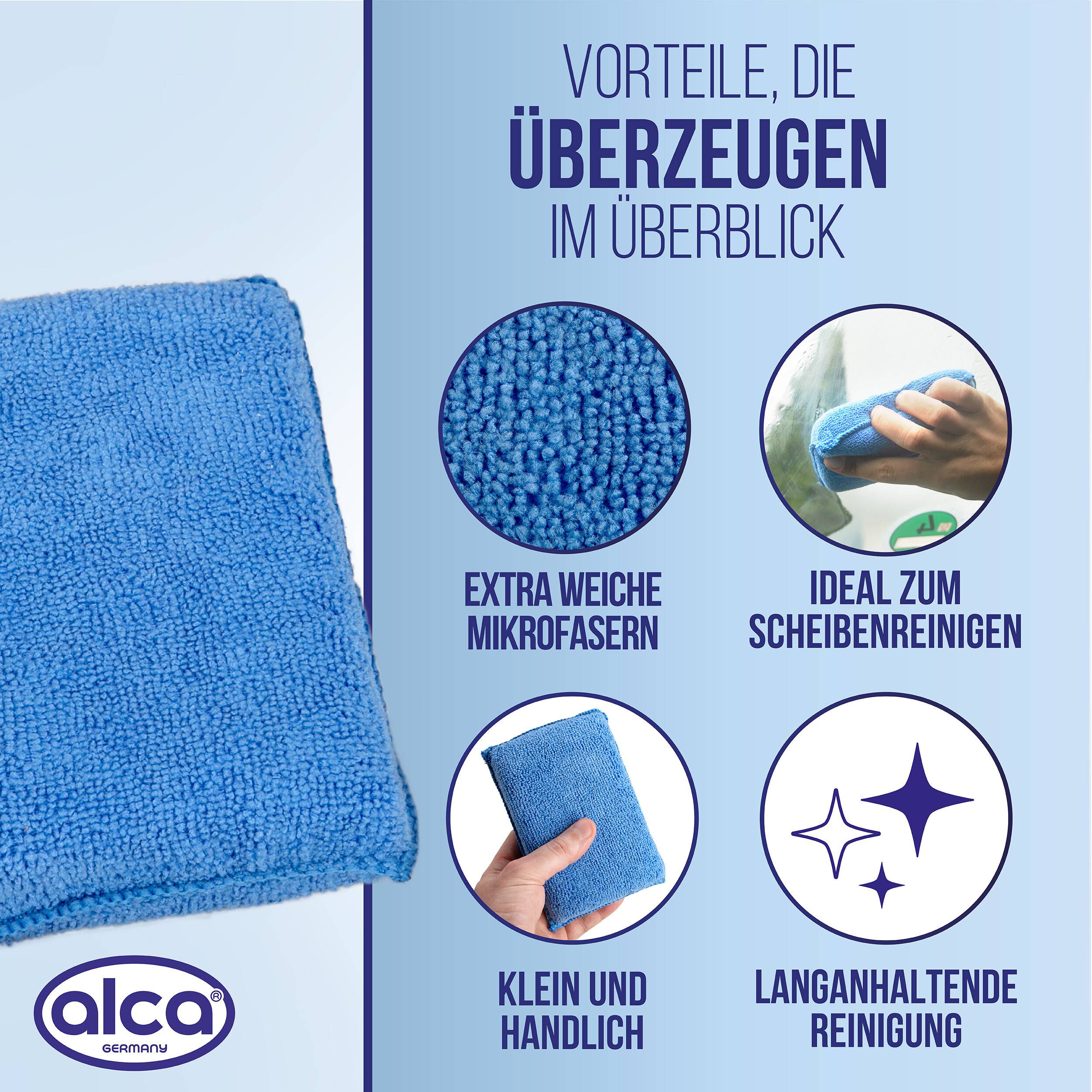 alca® Mikrofaser-Schwamm zur gründlichen & schonenden Auto-Reinigung Allzweckschwamm zur Fahrzeugpflege, Lack- &
