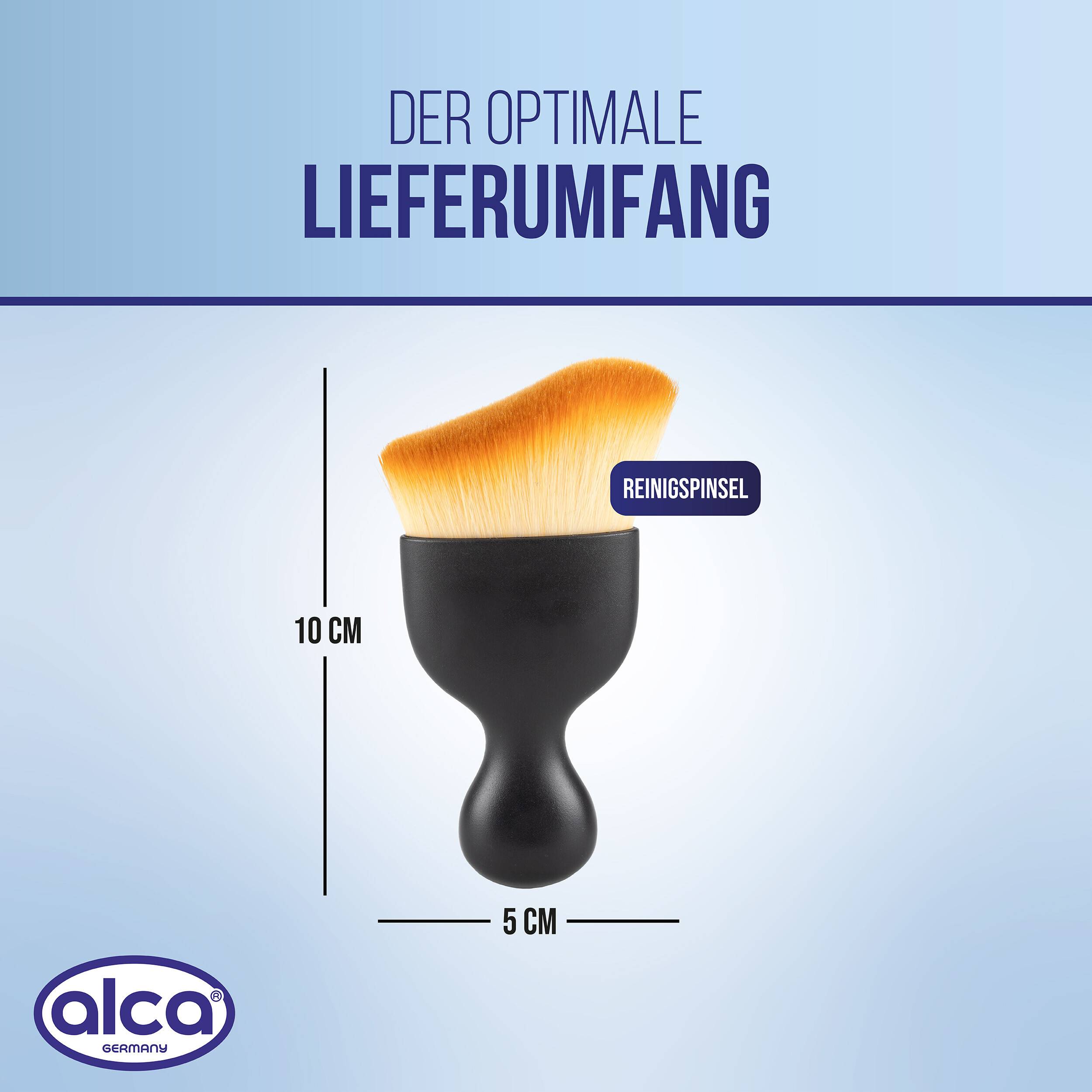 Produktgrafik mit dem optimalen Lieferumfang: eine Reinigungsbürste mit der Bezeichnung „Reinigungsbürste