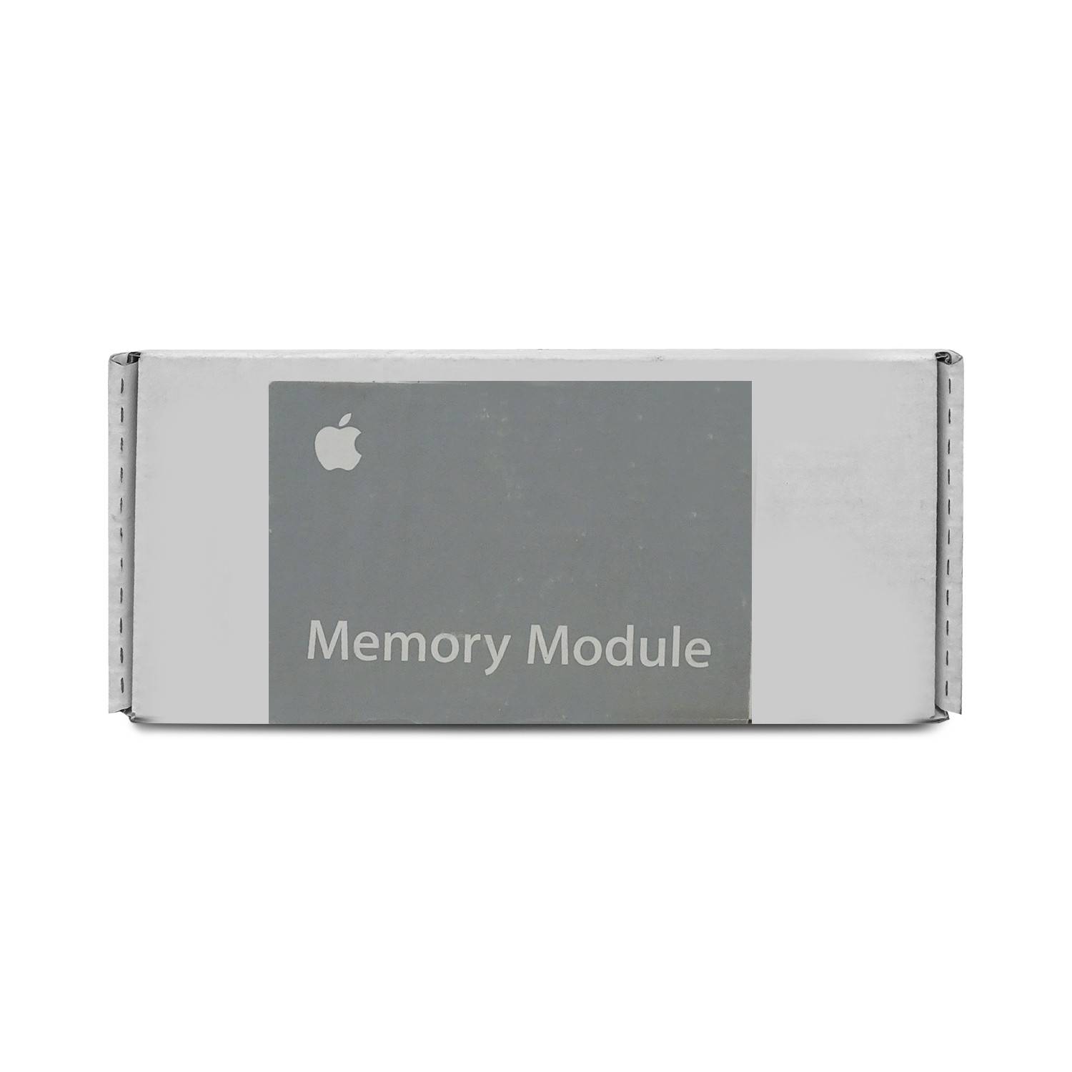 Apple-Speichermodul in einem silbernen rechteckigen Gehäuse mit der Aufschrift „Memory Module