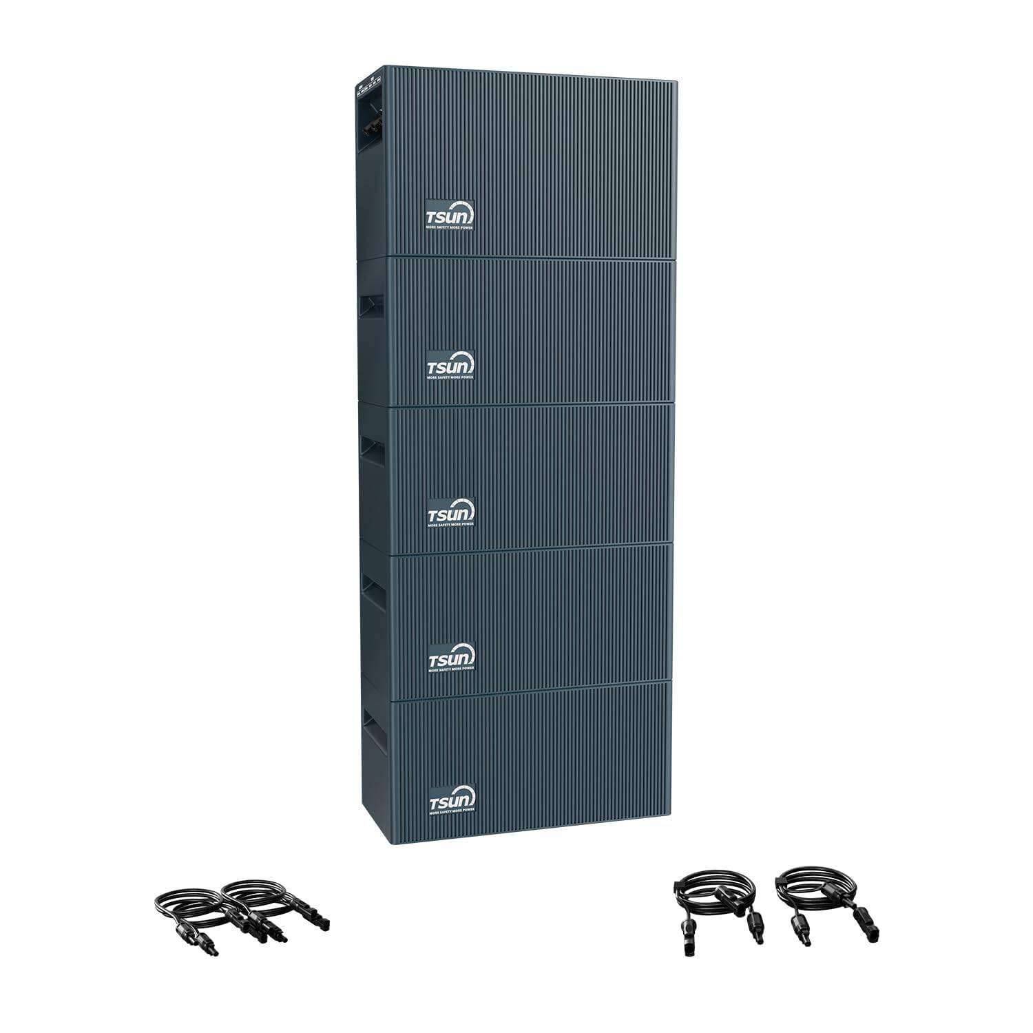 TSUN SolarCan DCU2000Lite Solarspeicher Set mit 4× DB2000Lite Erweiterungsakku 10,05kWh LiFePO4