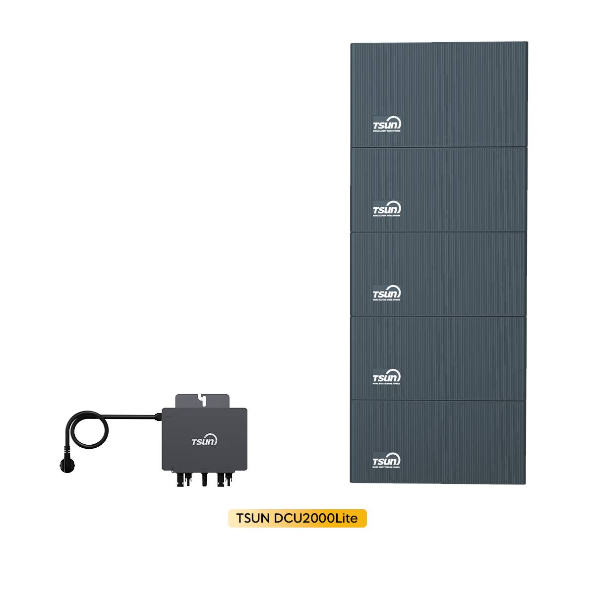 TSUN SolarCan DCU2000Lite Speicher Set mit MX800Lite und 4× DB2000Lite 10,05kWh LiFePO4