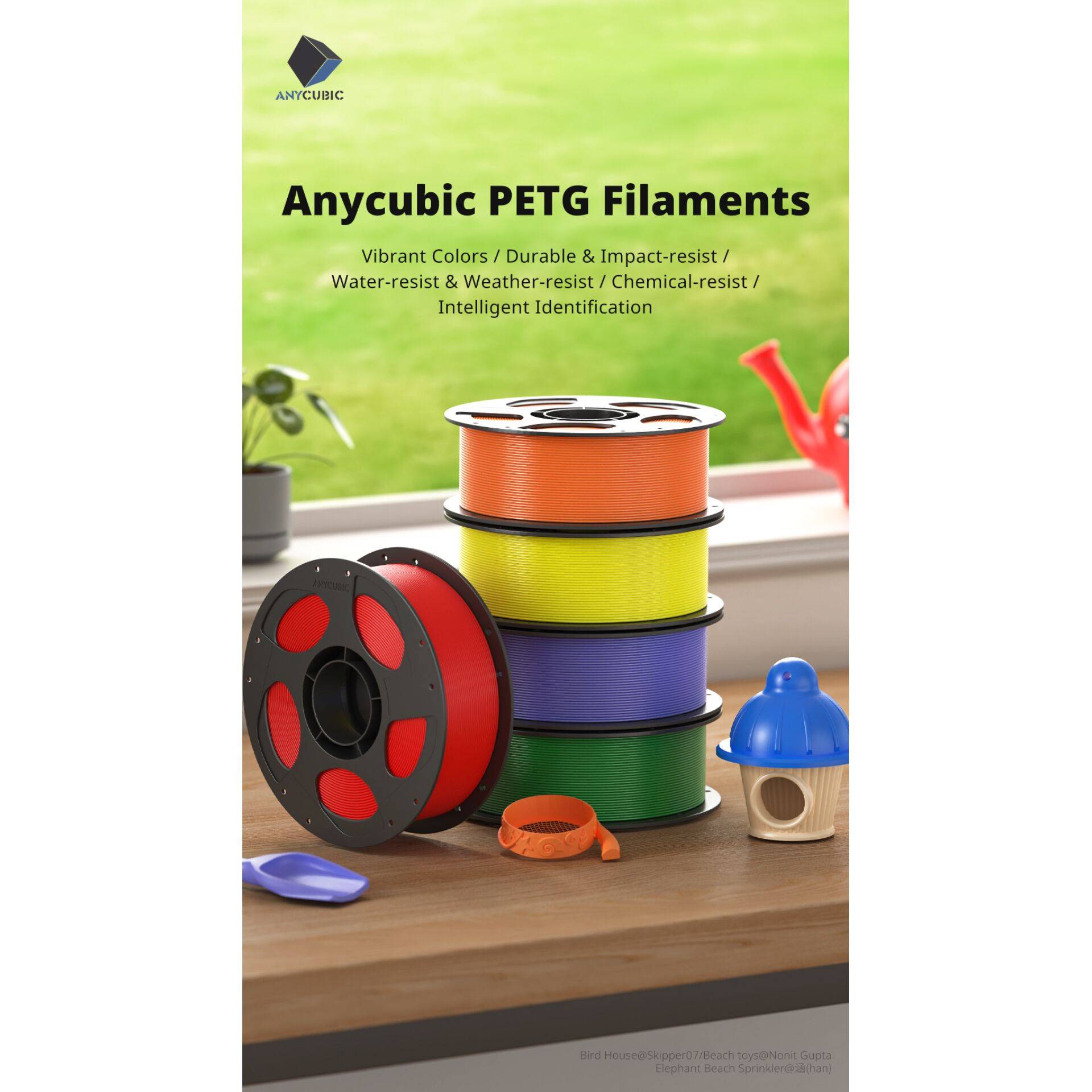 Werbebild für „Anycubic PETG Filamente