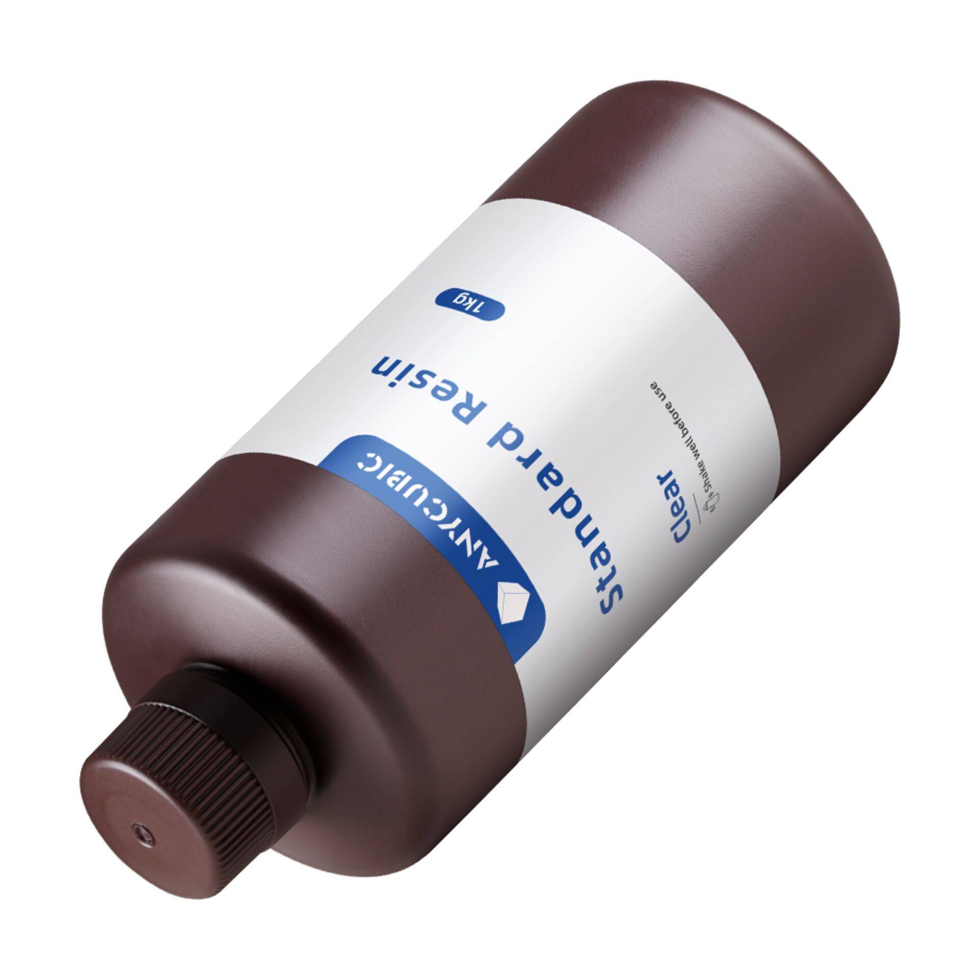Braune Flasche mit der Aufschrift 