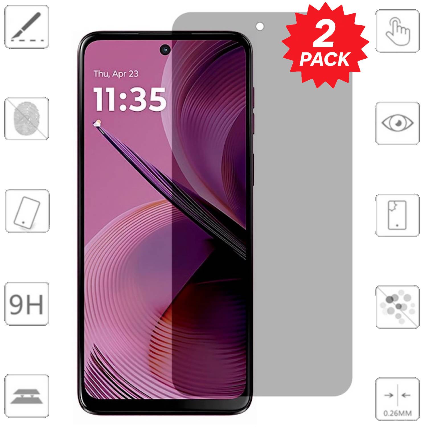 Schutzfolie für Smartphone mit transparenter Schutzfolie, 