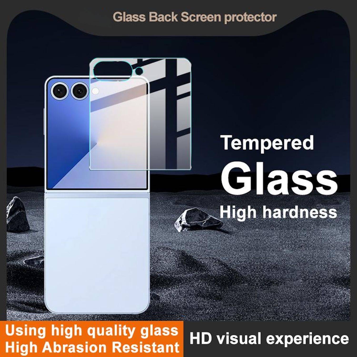 Werbebild für einen „Glass Back Screen Protector