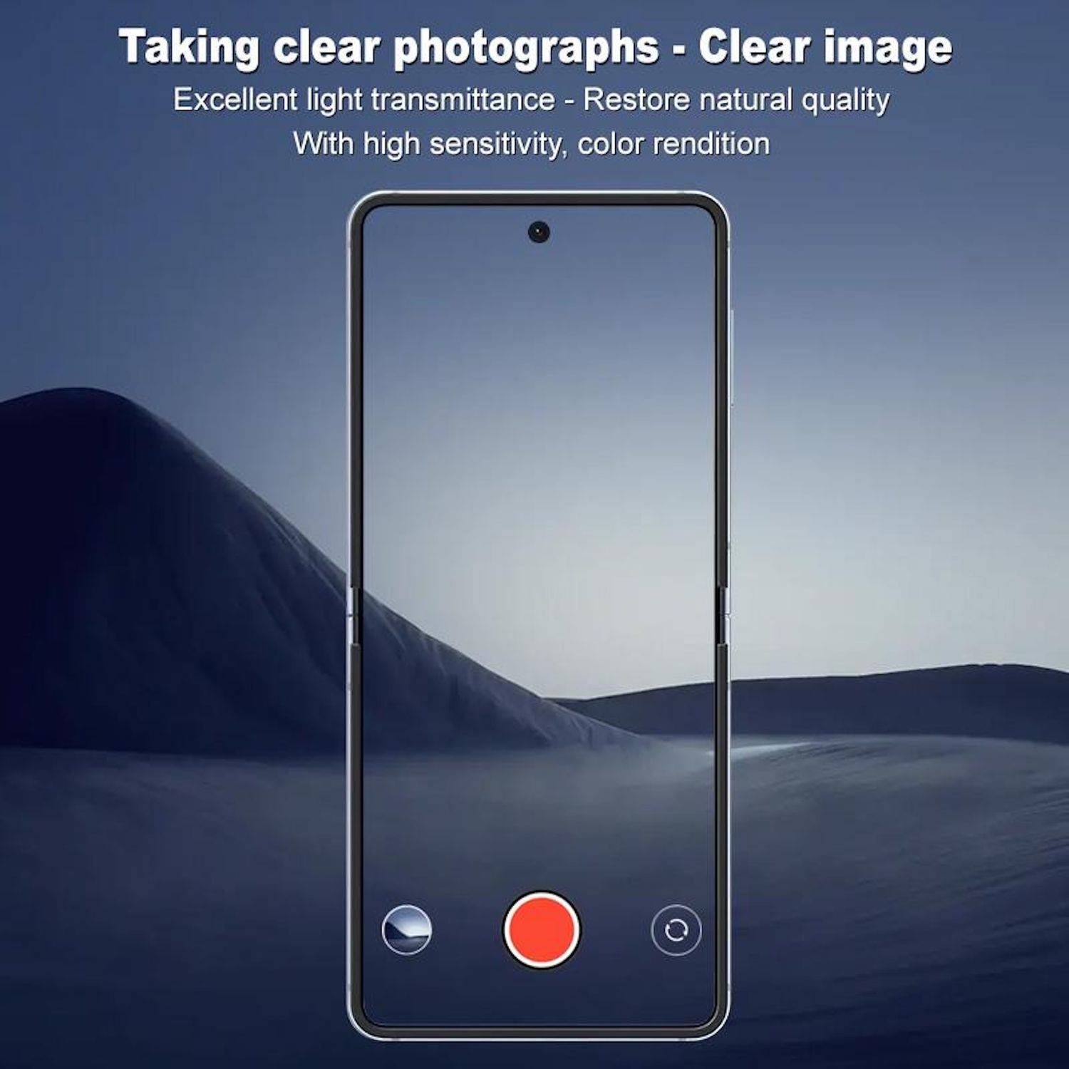 Smartphone-Kamera-App-Vorschau mit dem Text 
