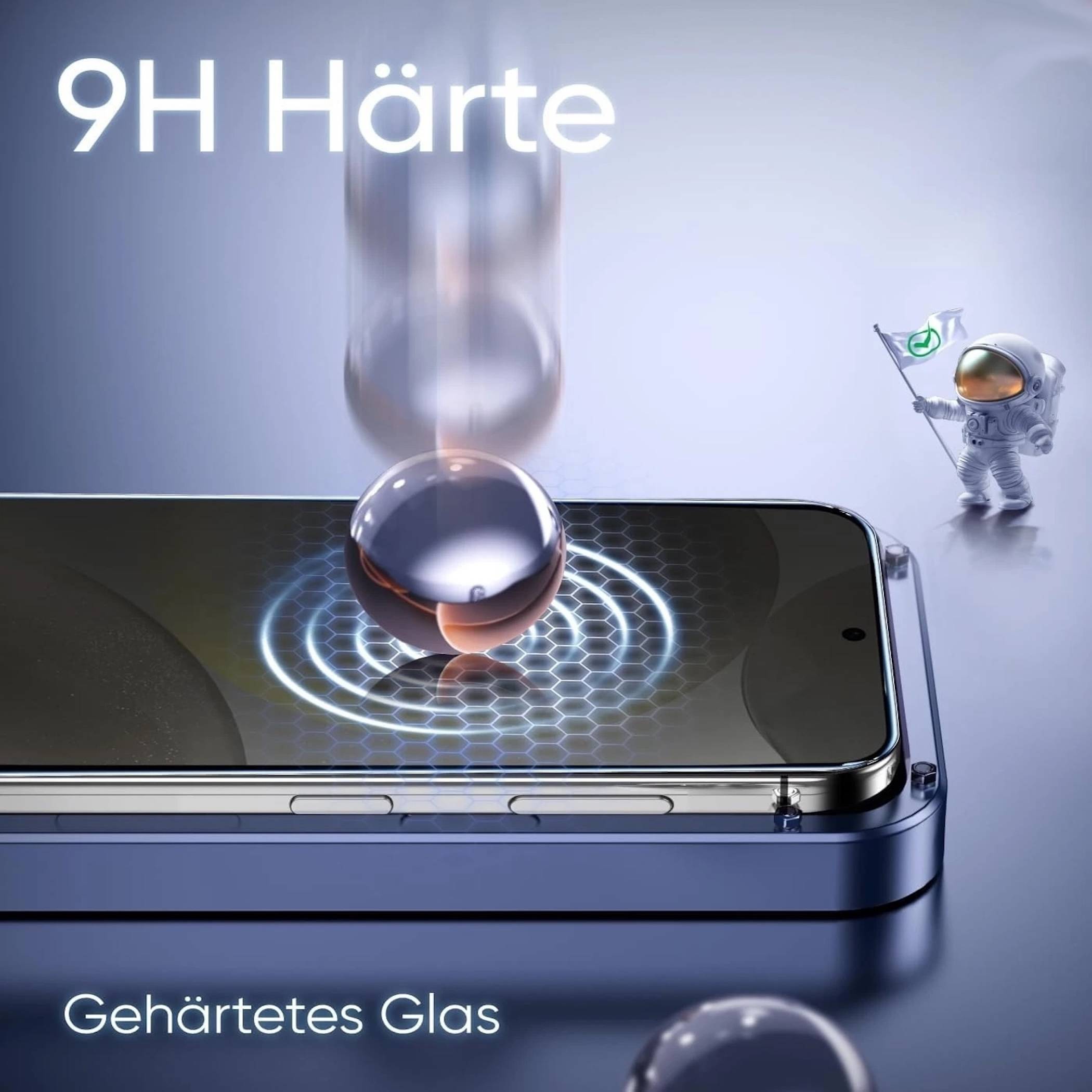 Werbebild eines Smartphones mit „9H Härte