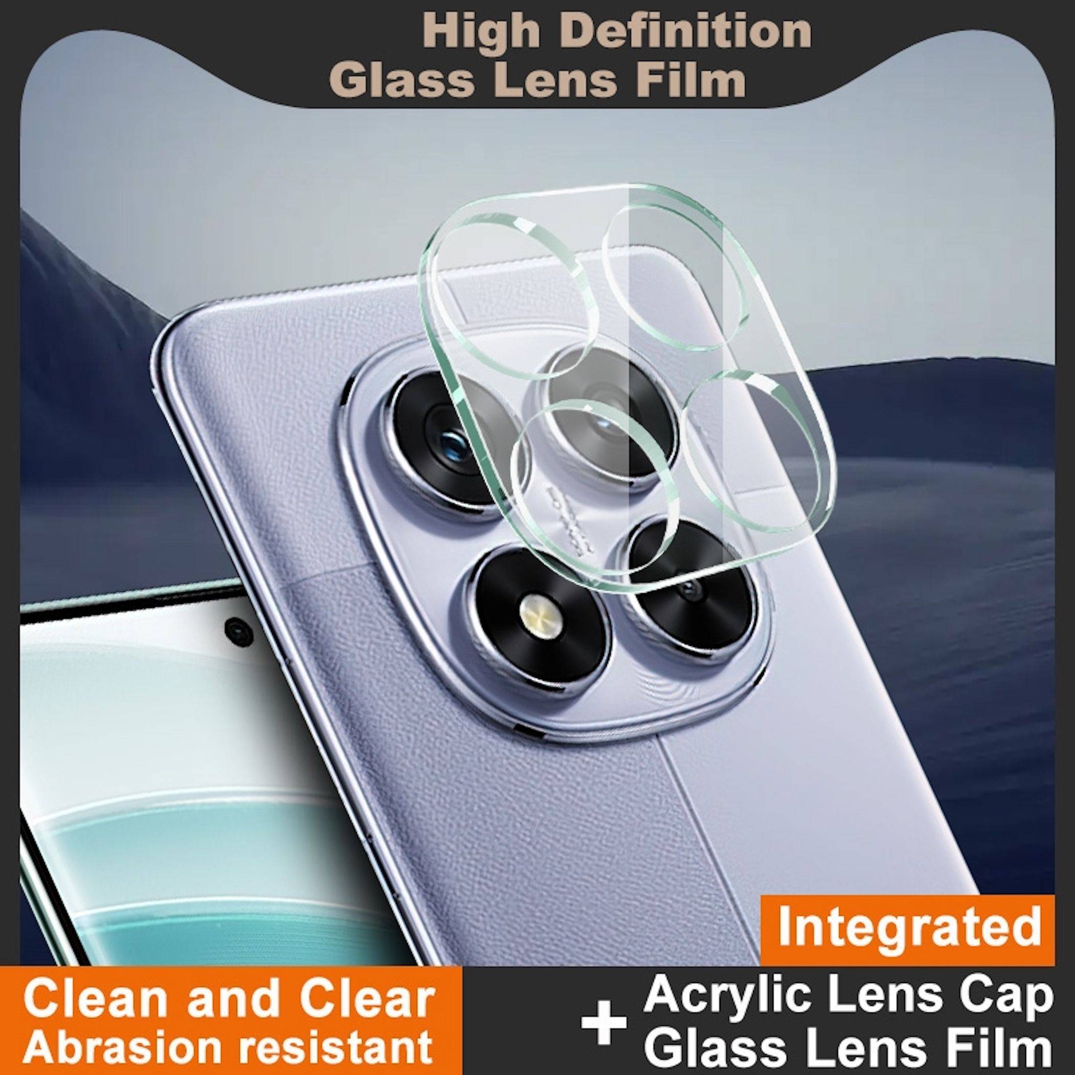 Werbebild einer Smartphone-Kameralinsen-Schutzfolie mit der Bezeichnung „High Definition Glass Lens Film