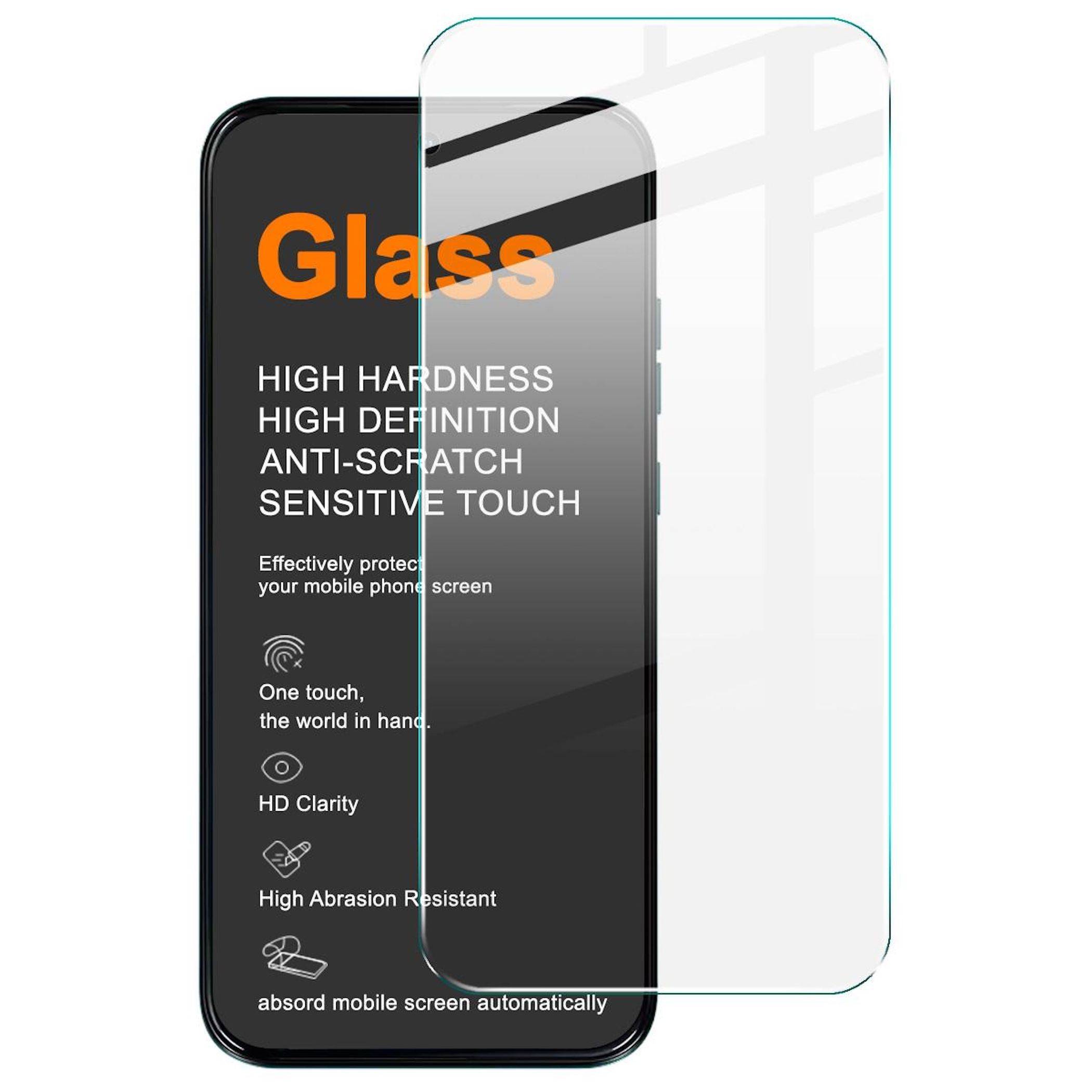 Smartphone-Displayschutzfolie wirbt für „Glas