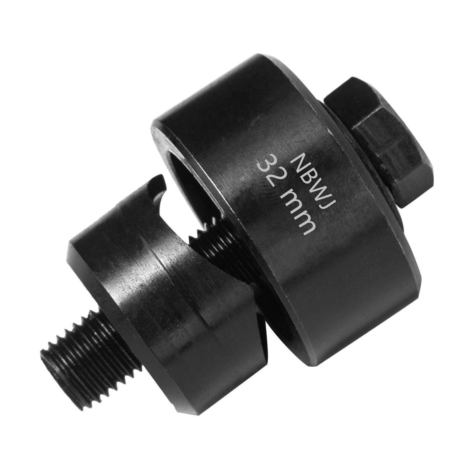 Blechlocher Lochstanzer Schraublochstanzer 32 mm Blechstanzer Lochschneider mit Sechskantadapter für Küchenarmaturen, Spüle, Stahlplatte, Edelstahl