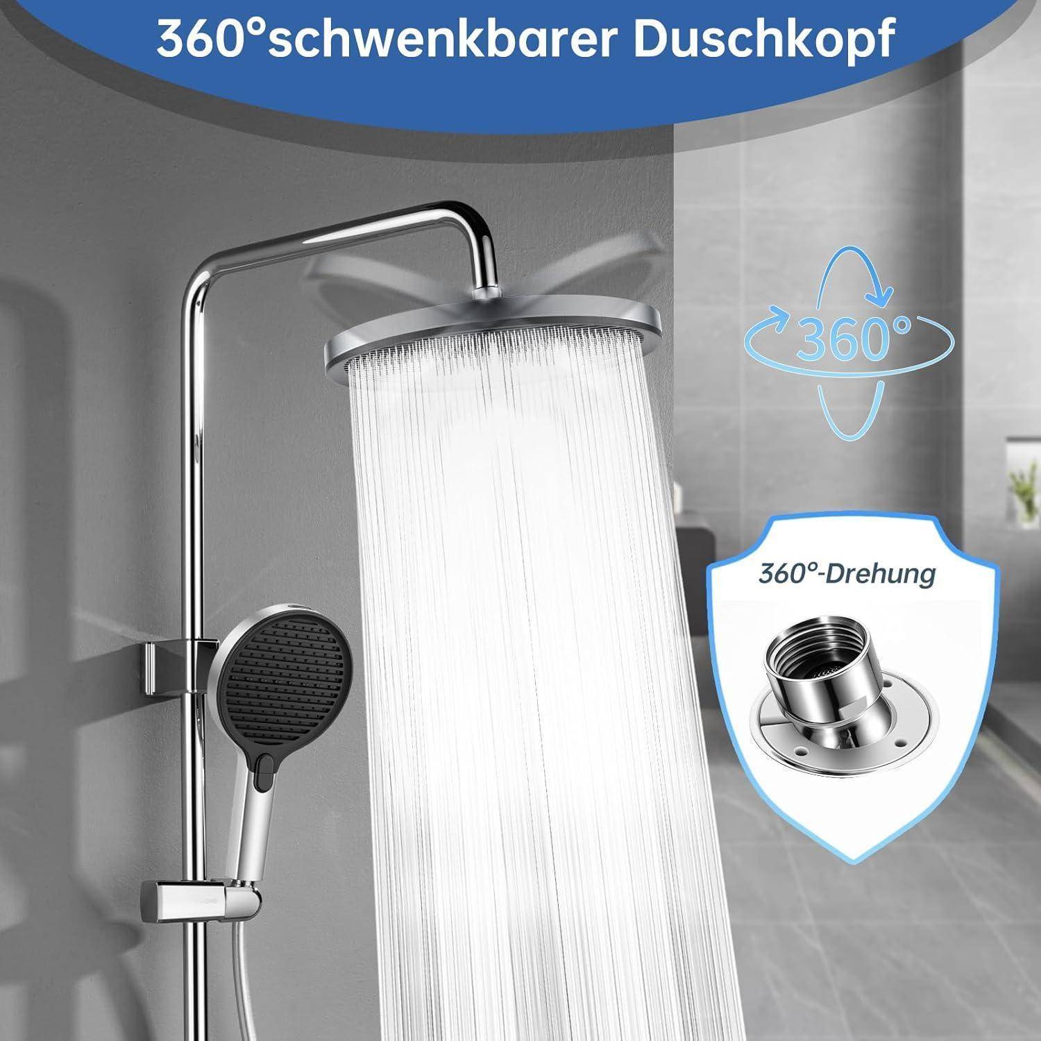 Produktbild eines Duschkopfes mit der Aufschrift 