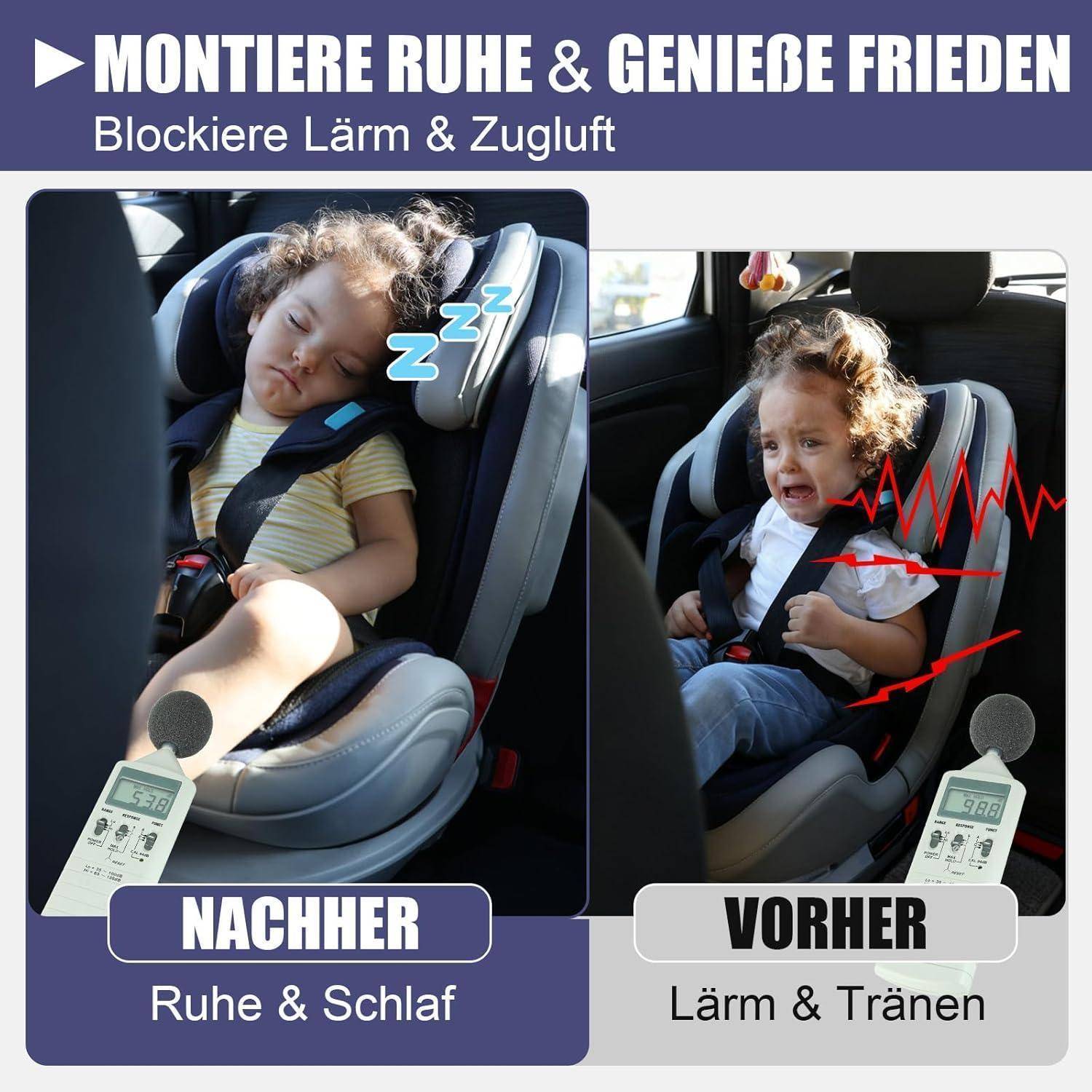16.4M Auto Türdichtung Selbstklebend Gummi - Geräuschreduzierung, Schallisolierung, Wasserdichte Dichtung für Türen & Fenster, Universal Passform