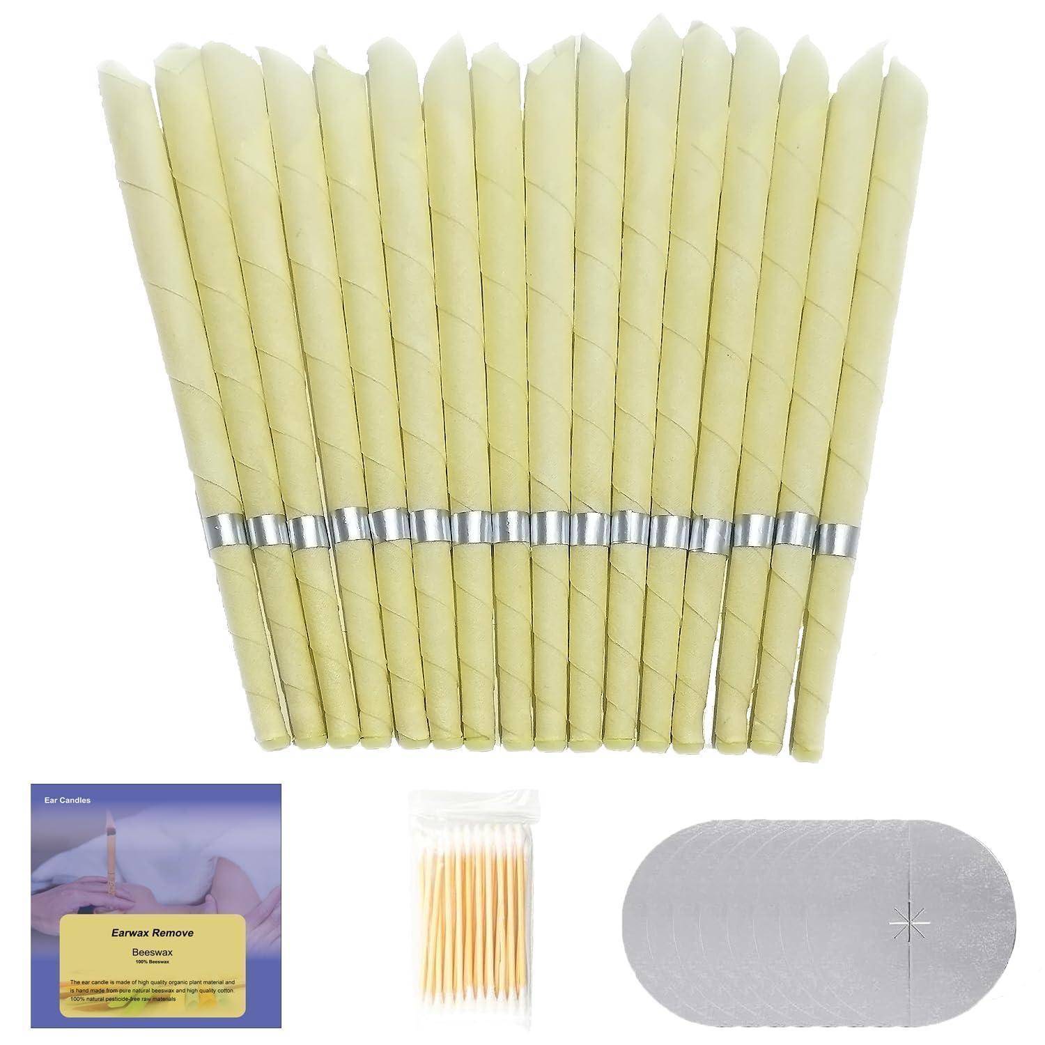 Packung mit hellgelben Spiralpapierstrohhalmen, gebündelt mit einem silbernen Band, plus ein kleines Produktfoto und ein durchsichtiges ovales Klebeetikett.