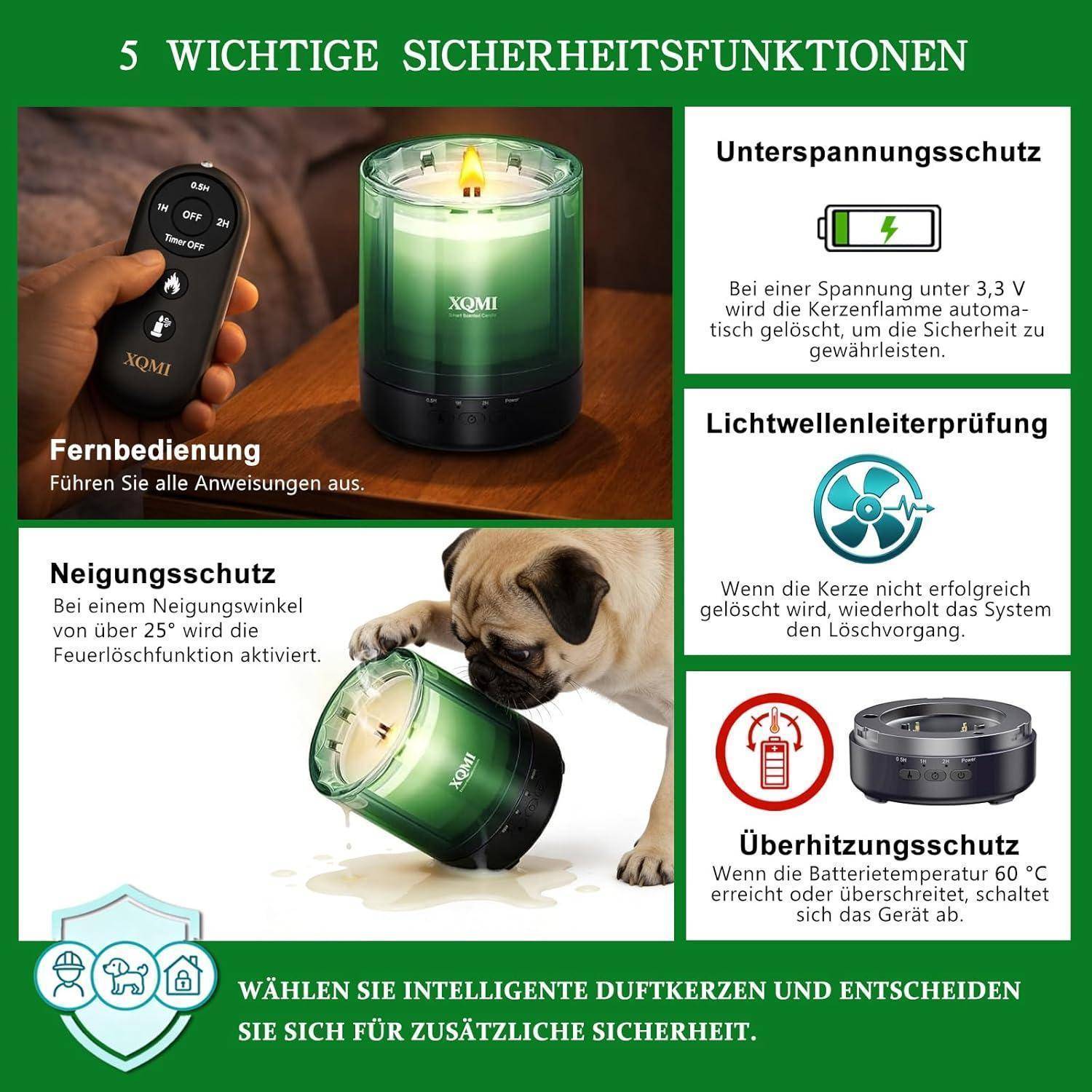 Aromatherapie Duftkerzen Geschenkset Bergamot & Leather | Natürliches Sojawachs garantiert bis zu 35 Stunden sanften Duftgenuss, passend als
