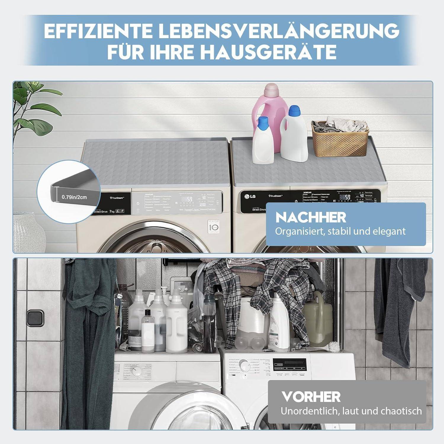 Deutsches Vorher-Nachher-Angebot für Geräteabdeckungen: „Vorher