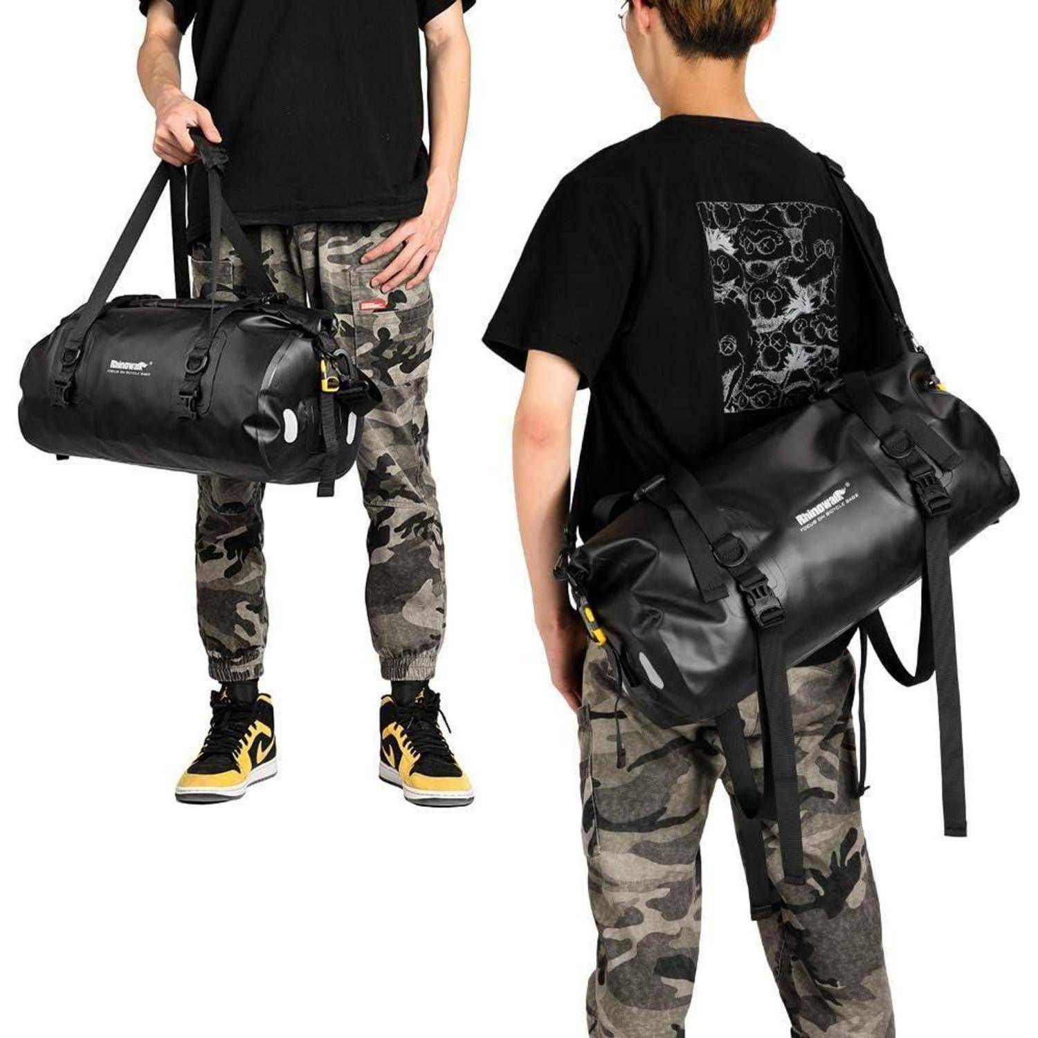 Rhinowalk Motorradtasche Sitztasche Wasserdicht 20/45/65L Hecktasche Gepäcktasche Reisetasche Rücksitztasche Gepäckroll Satteltasche 20l
