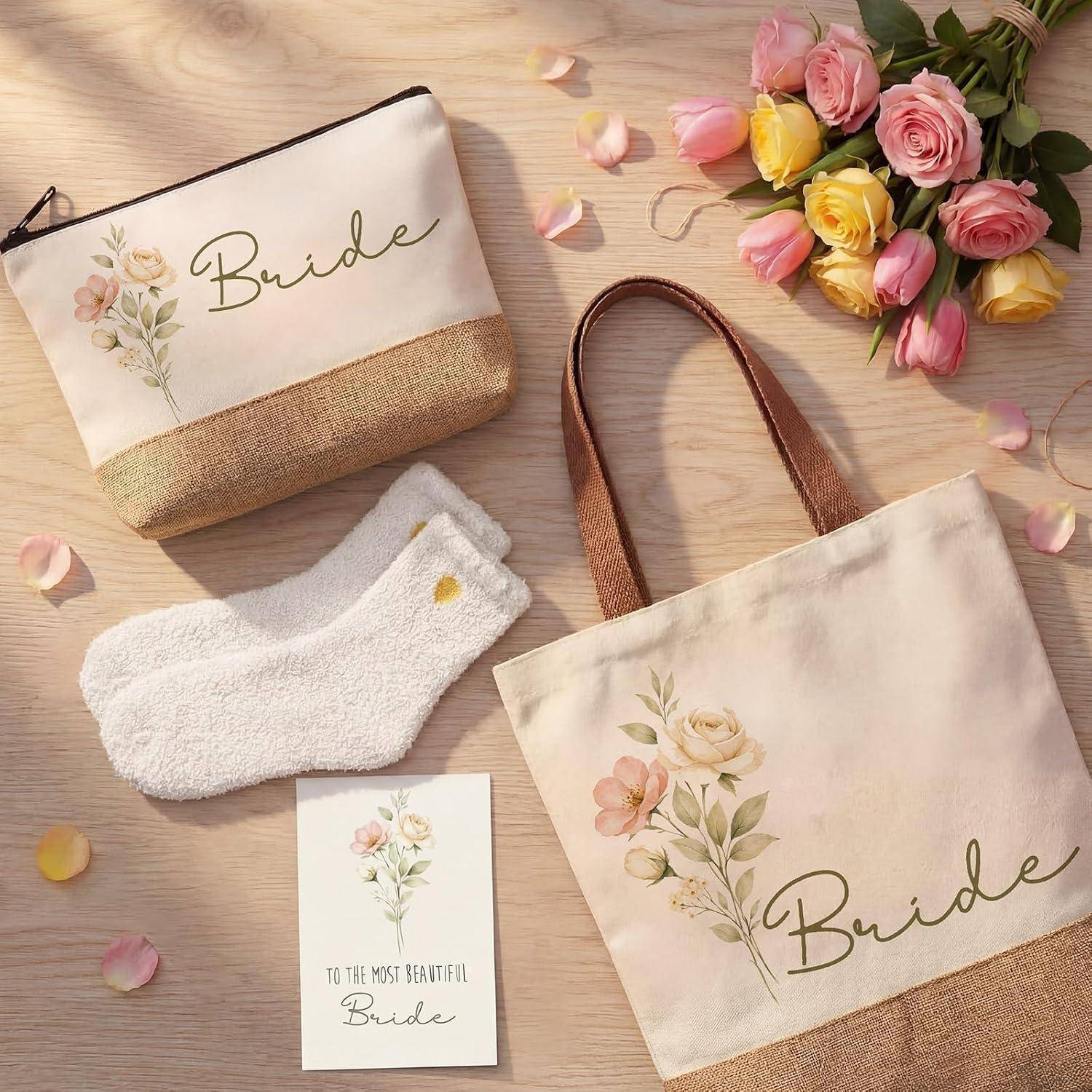 Brautgeschenkset mit personalisiertem „Bride