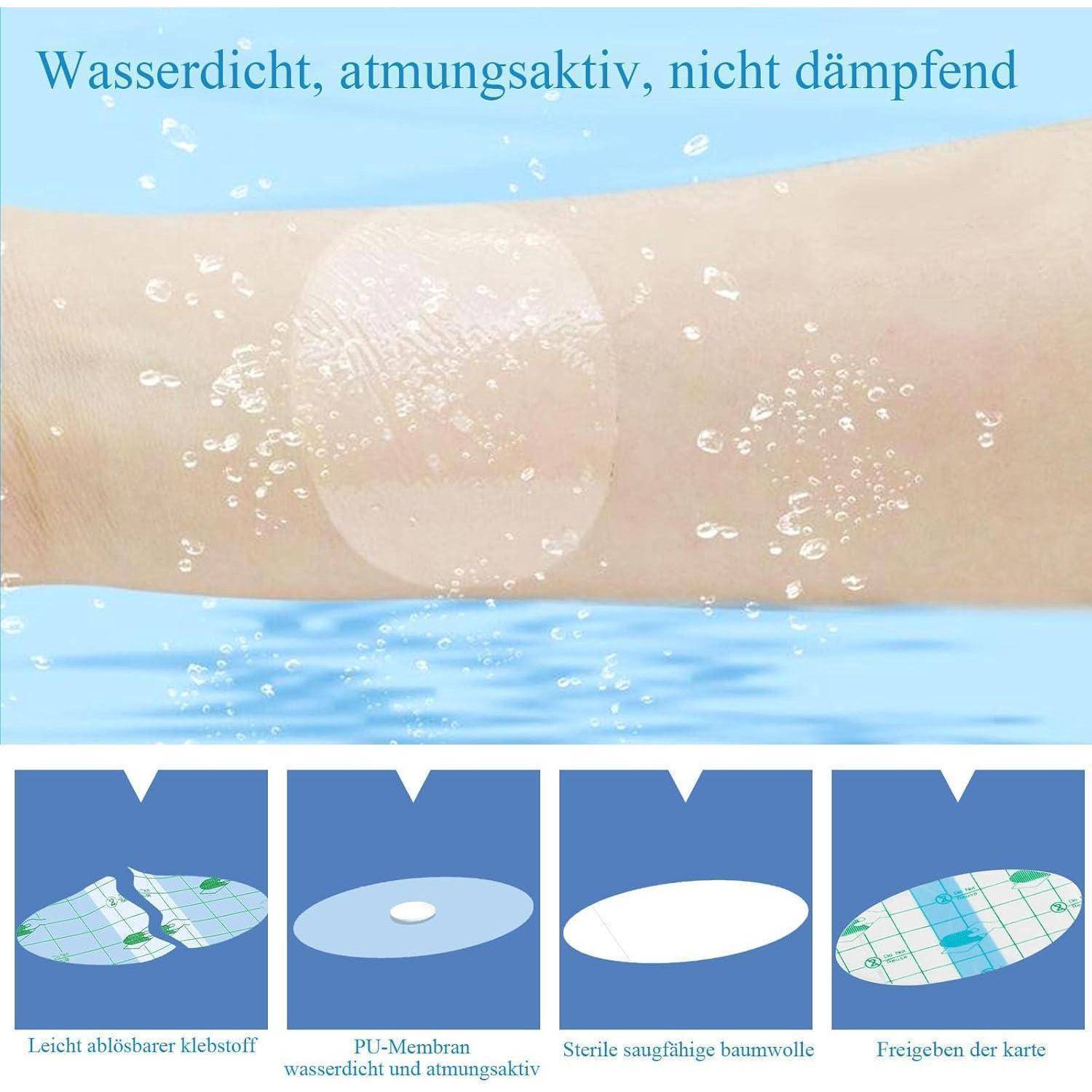 60 Stück Wasserdicht Ohr Patches, Wasserdichter Ohrenschutz Aufkleber Ultradünne Transparente Wasserdichter Ohrstöpsel Wasserdichte Ohrpflaster fur