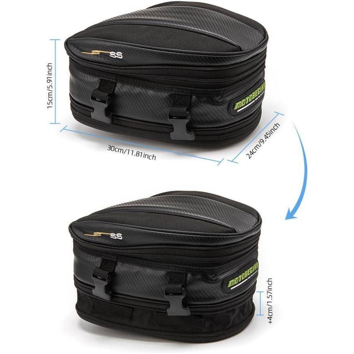 evomosa Motorrad Rücksitz Tasche Wasserdicht Große Kapazität Heck Tasche Universal Motorrad Reisegepäck Satteltasche Hecktasche