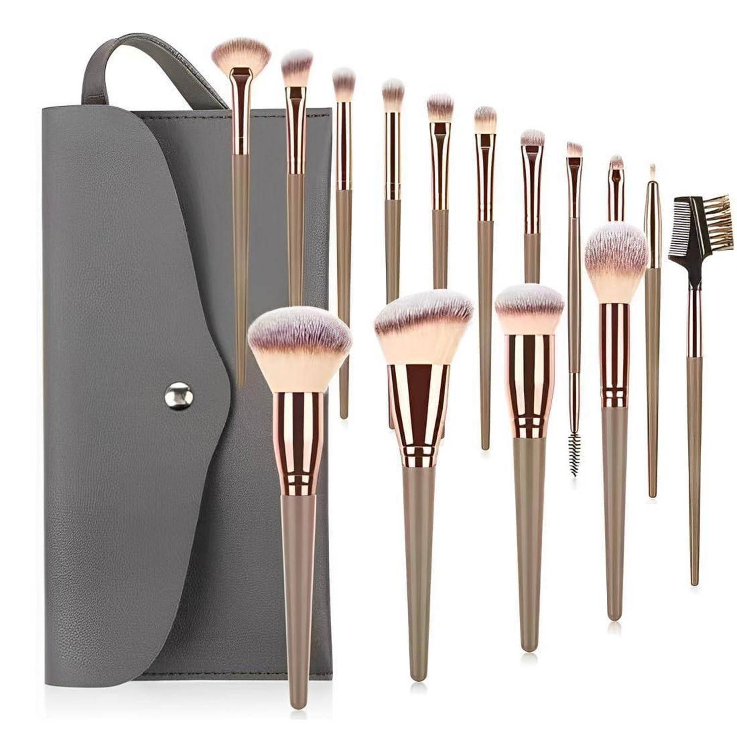 15pcs Make up Pinse professionelles Makeup Pinselset Geschenkset für das Concealer Liquid Foundation Blusher Eye Makeup mit