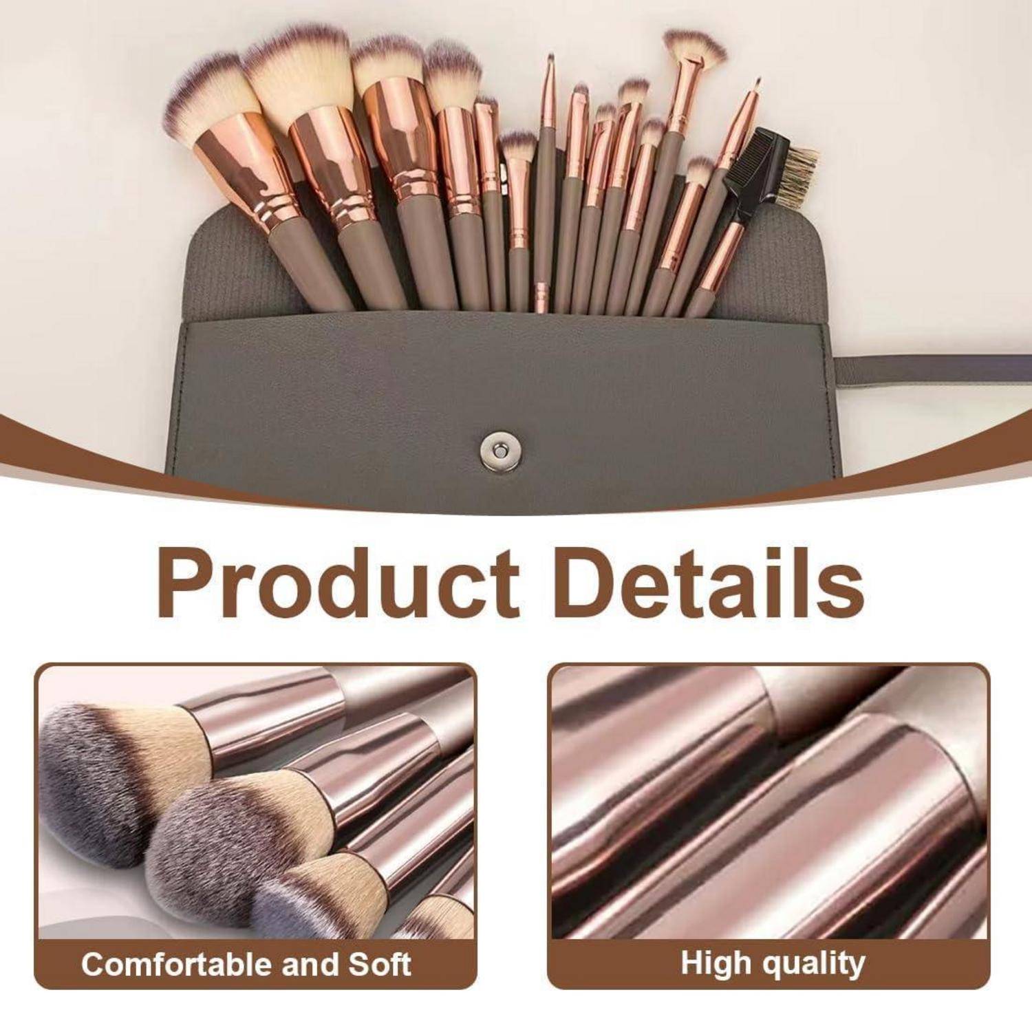 15pcs Make up Pinse professionelles Makeup Pinselset Geschenkset für das Concealer Liquid Foundation Blusher Eye Makeup mit