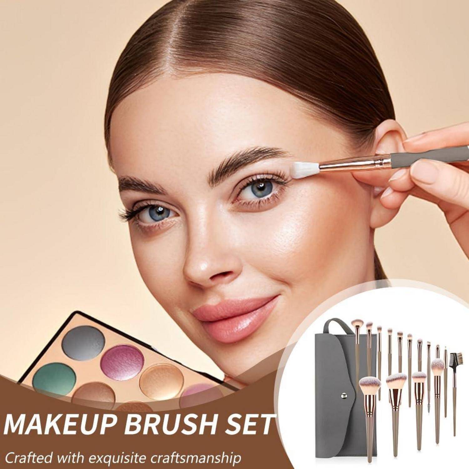 15pcs Make up Pinse professionelles Makeup Pinselset Geschenkset für das Concealer Liquid Foundation Blusher Eye Makeup mit