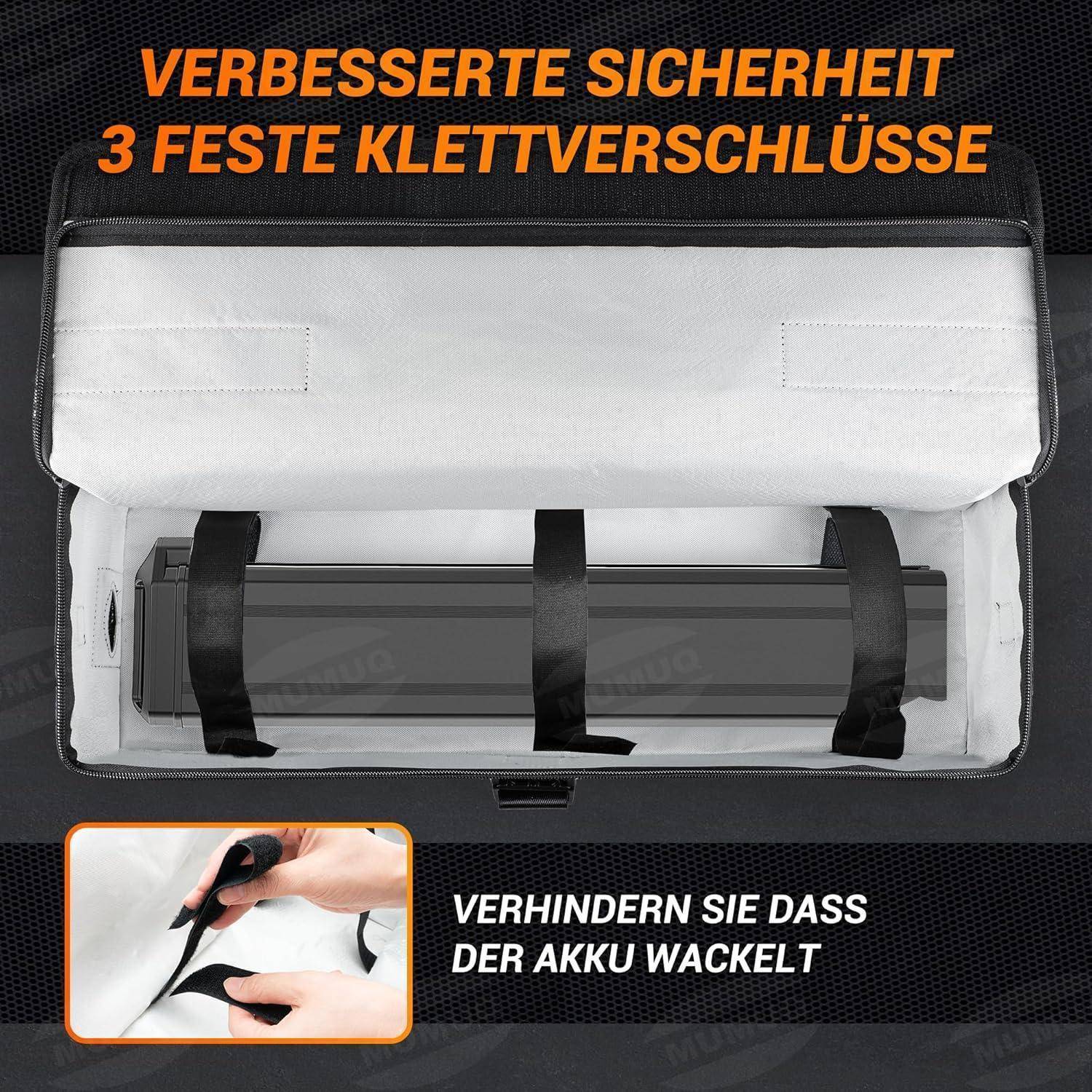 Ebike Akku Tasche 1400 °C Feuerfeste Box für Akkus Feuerfest Akkutasche Fahrrad für Aufladung, Transport, Lagerung, LIPO Batterie E-Bike Akku Schut