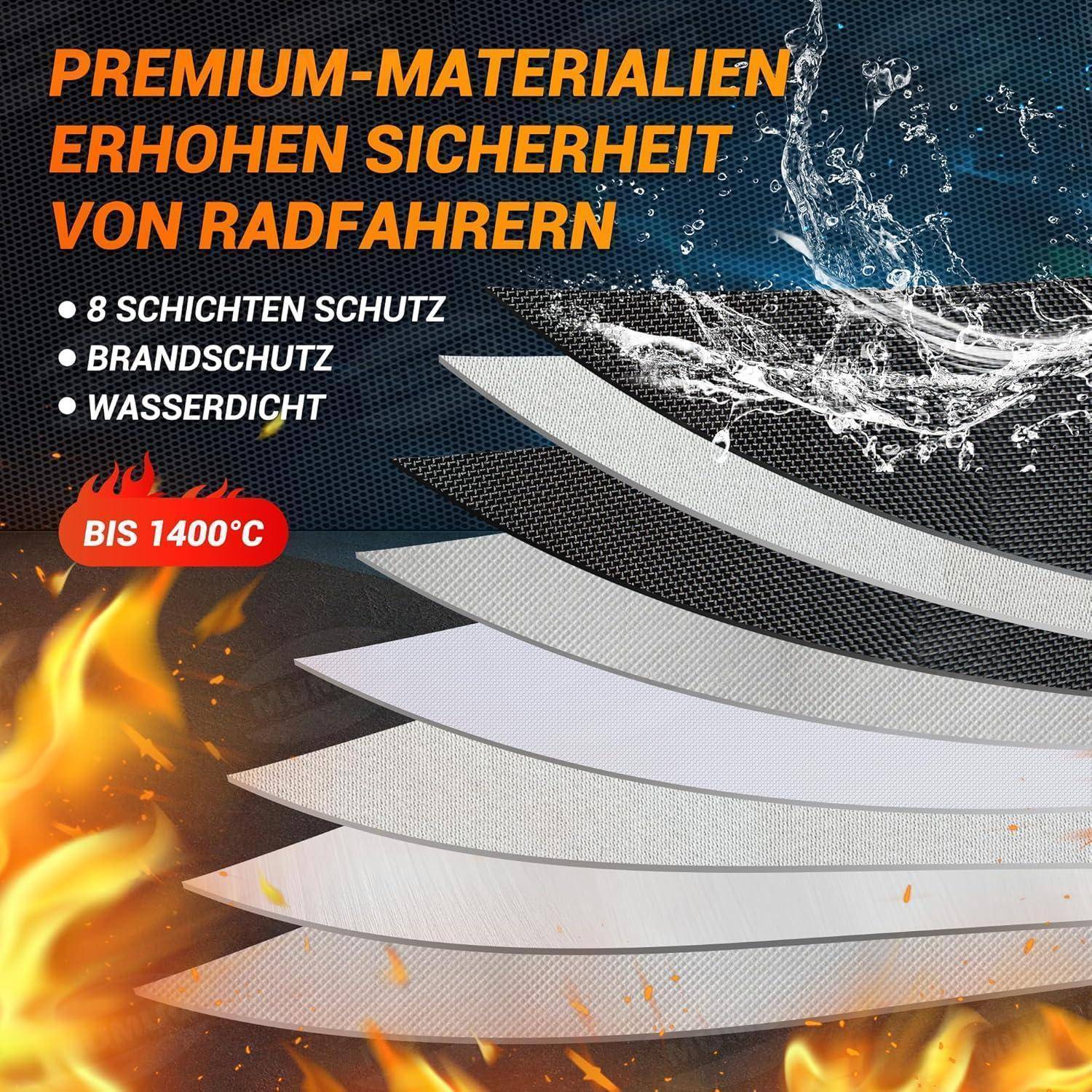 Ebike Akku Tasche 1400 °C Feuerfeste Box für Akkus Feuerfest Akkutasche Fahrrad für Aufladung, Transport, Lagerung, LIPO Batterie E-Bike Akku Schut