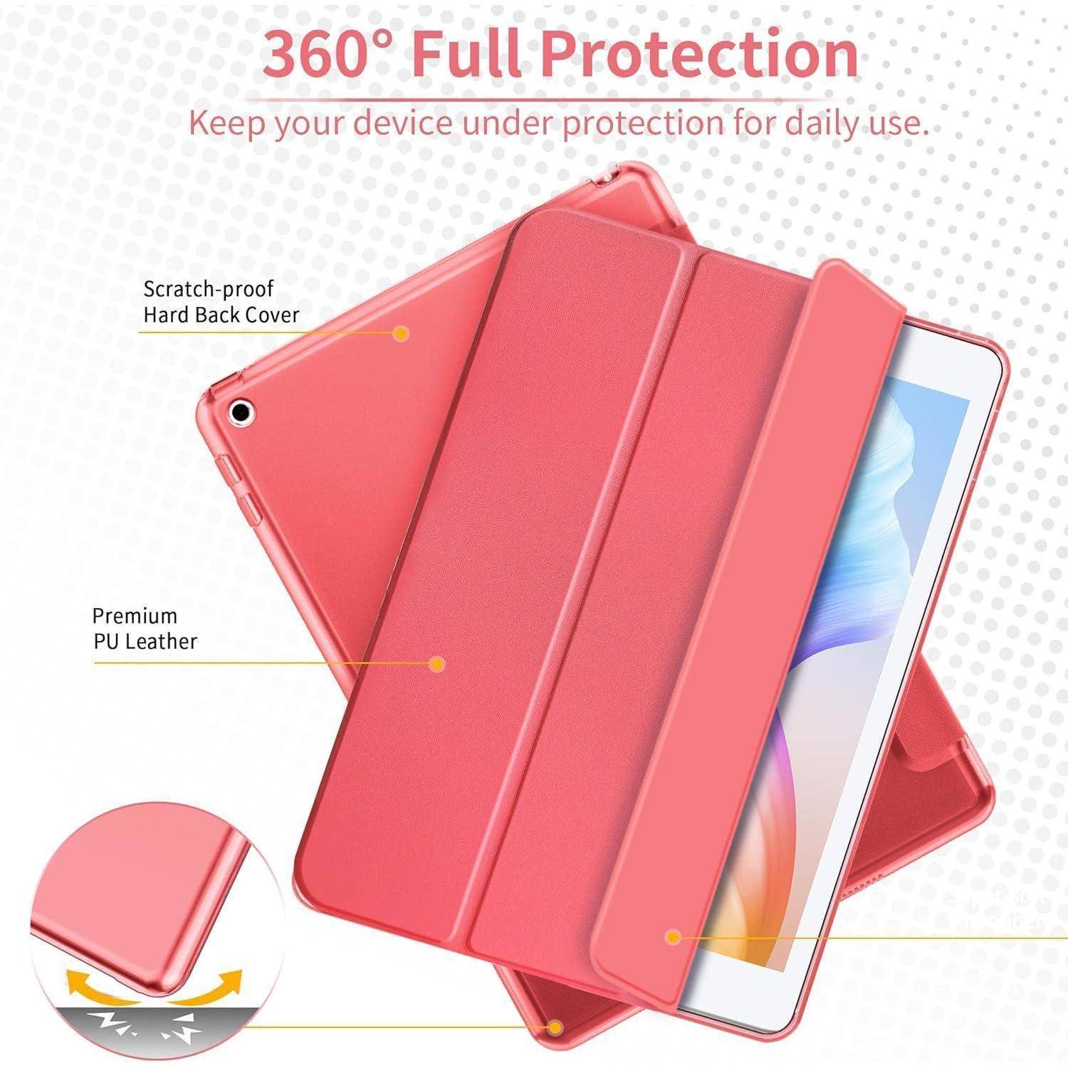 EasyAcc Hülle Kompatibel mit iPad 9.7 2018/ iPad 6 Generation/iPad 2017/ iPad 5 Generation, Ultra Dünn Transluzent Matt Rückseite Abdeckung, Wasser