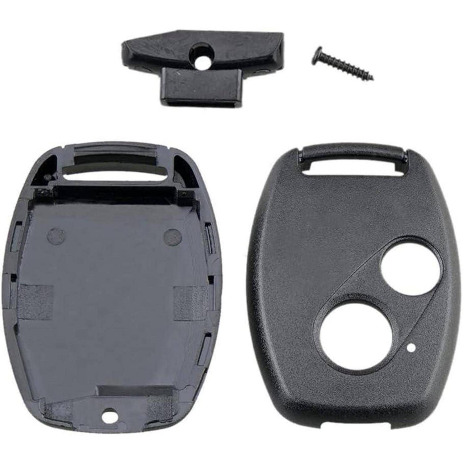 Honda-Schlüsselgehäuse mit 2 Tasten, Ersatz für Honda Civic Jazz Crv Insight Accord, Auto-Fernbedienungsschlüsselhülle für Honda (ohne Schlüsse