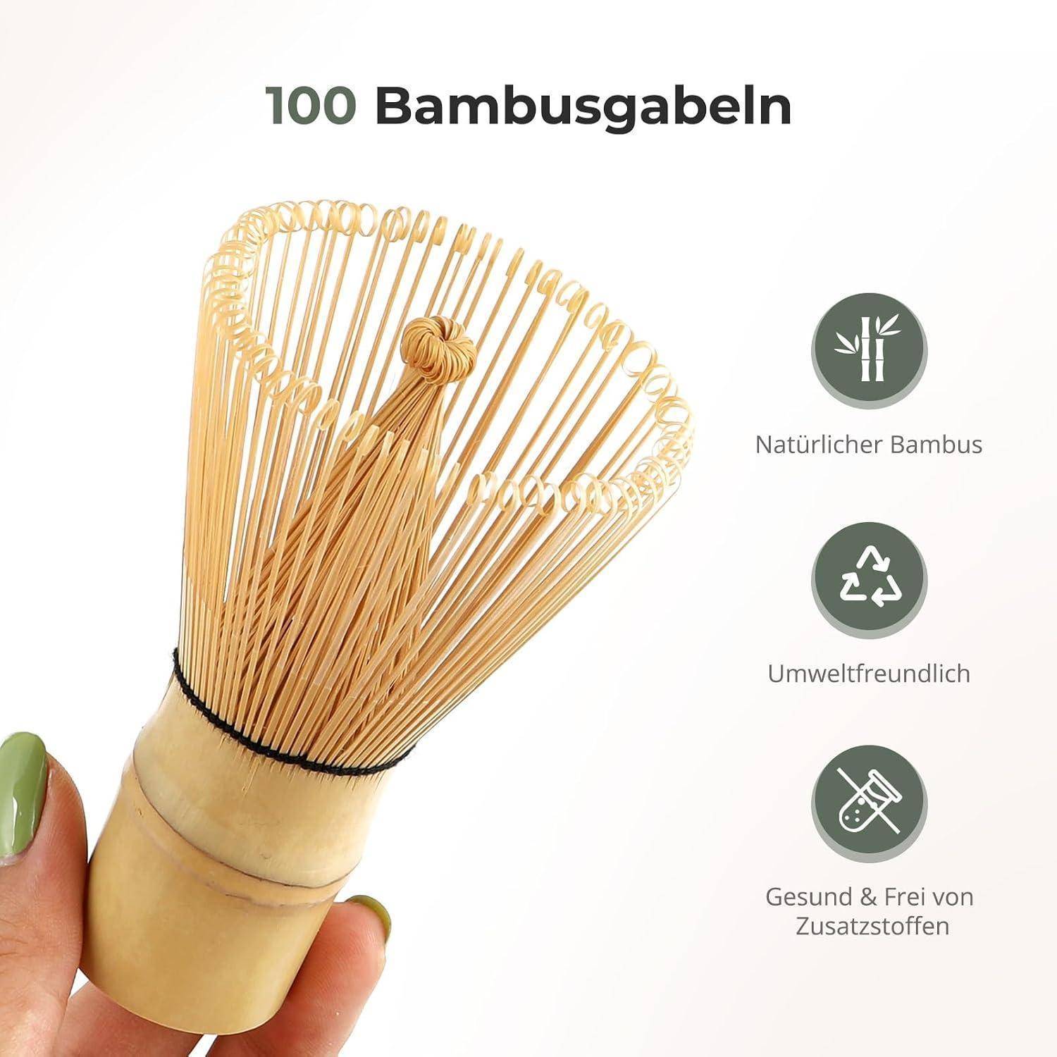 8 Stück Matcha Set, Matcha Besen Set, Crystal Flower Matcha Set Mit Schale, Besen Mit Halter, Löffel, Sieb & Teetuch für Matcha-Liebhaber und Anfä