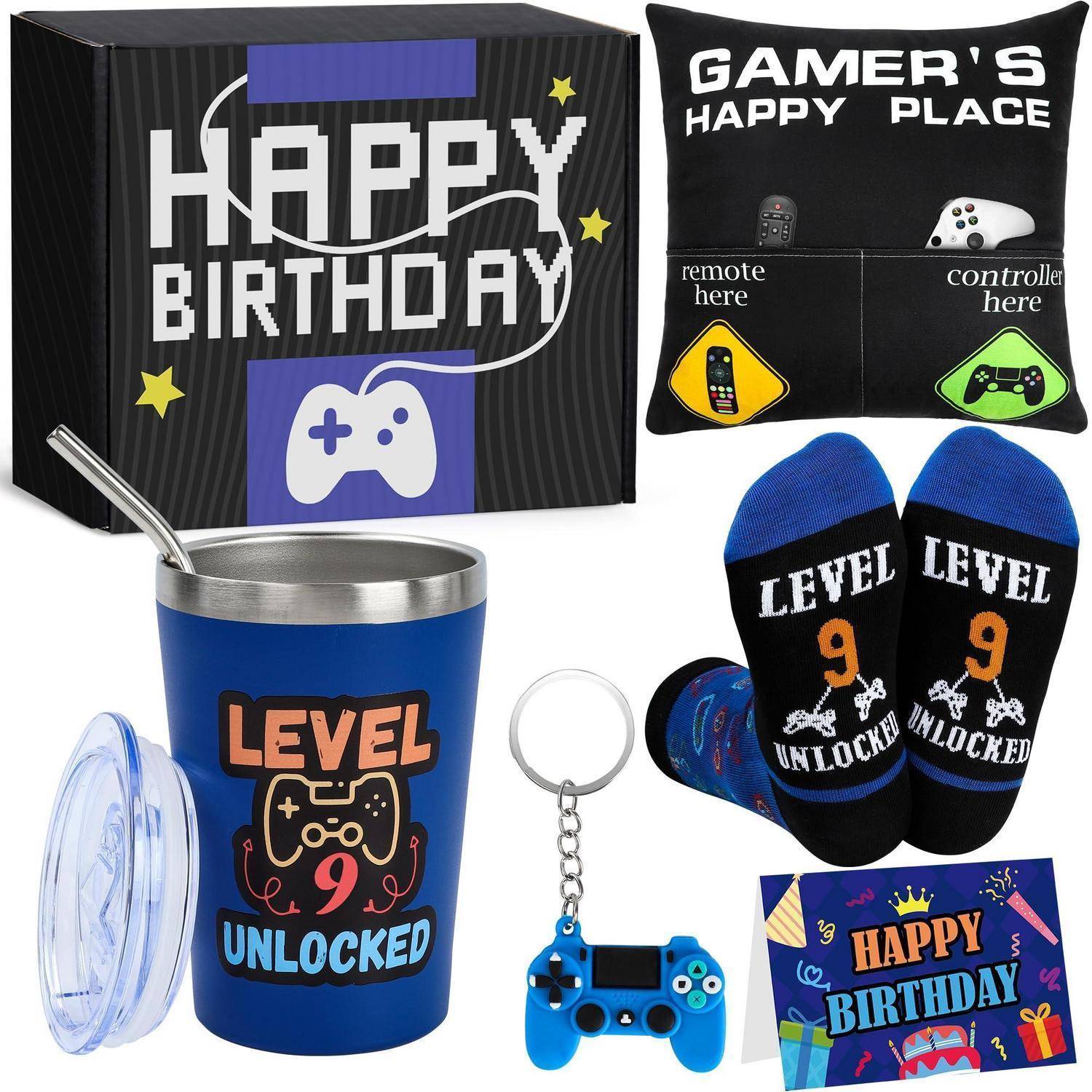 Geburtstagsgeschenkset für einen Gamer: „Happy Birthday
