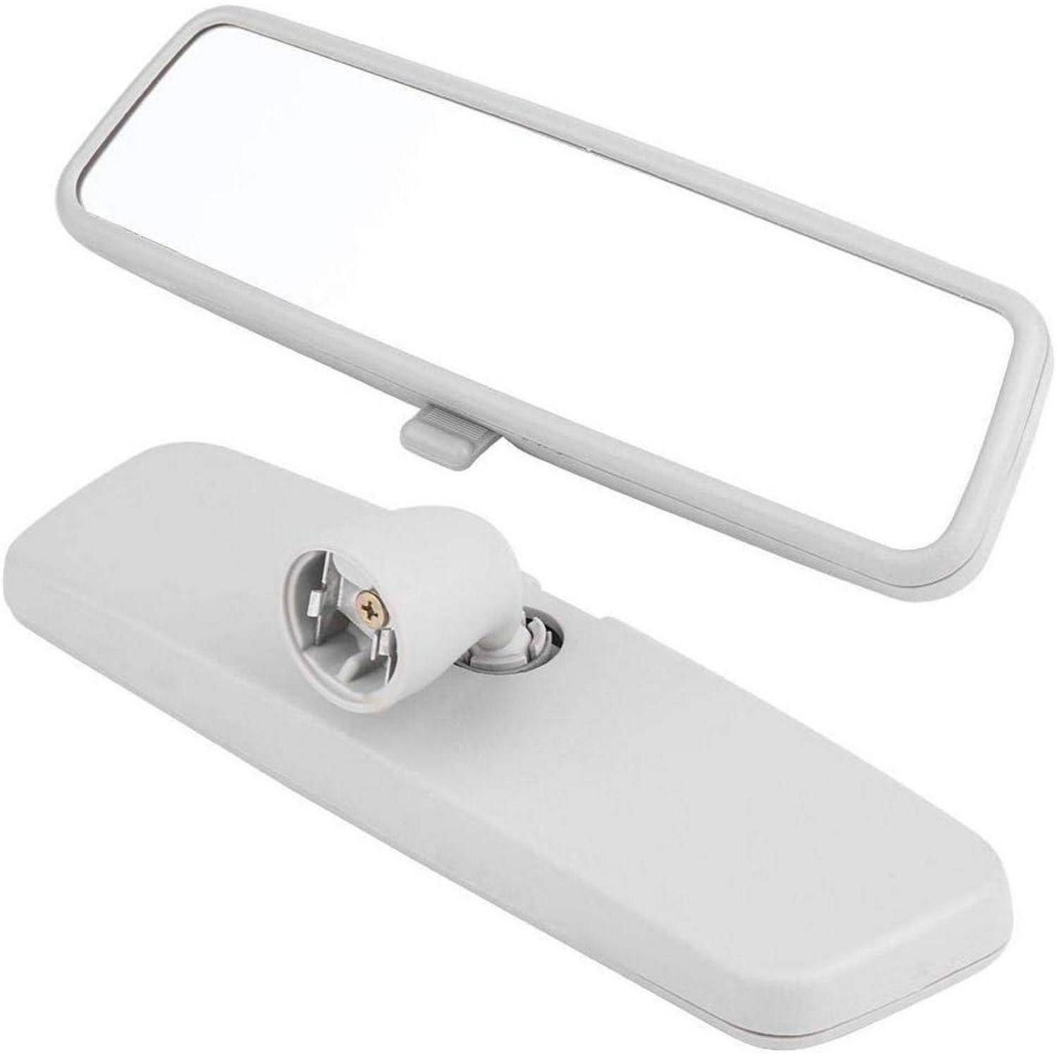 Weiße Deckenleuchte mit rechteckigem LED-Panel und verstellbarem Lampensockel auf einem Standfuß.