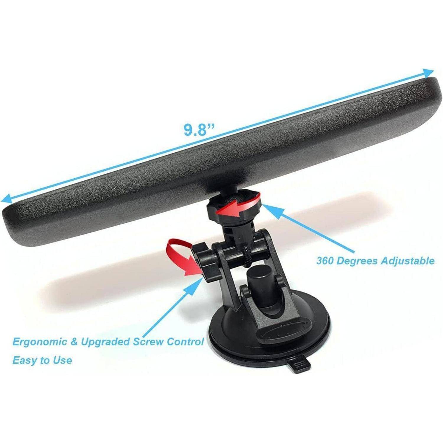 KITBEST Auto Rückspiegel, Blendfreier Rückspiegel, Innenspiegel mit Saugnapf Auto Spiegel für SUV, CRV, Vans, Trucks (250 x 71 mm) 251mmB