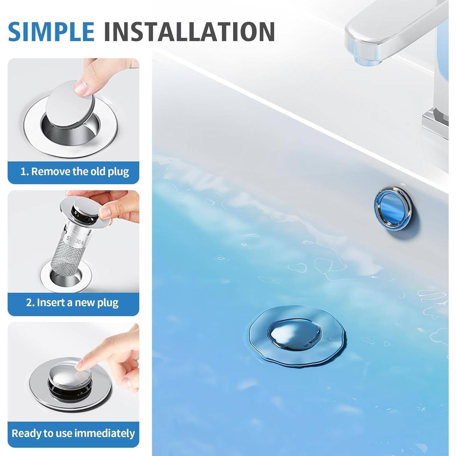 Anleitungsgrafik mit dem Titel „EINFACHE INSTALLATION