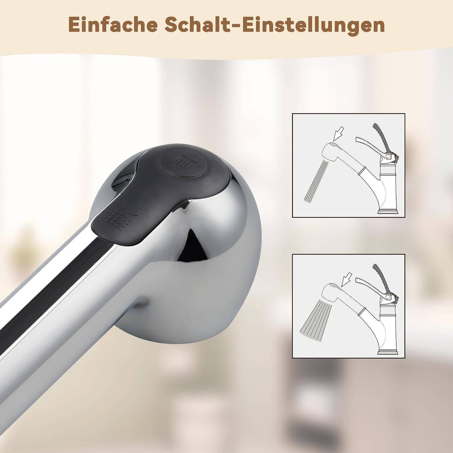 Abbildung eines Küchenarmaturen mit „Einfache Schalt-Einstellungen