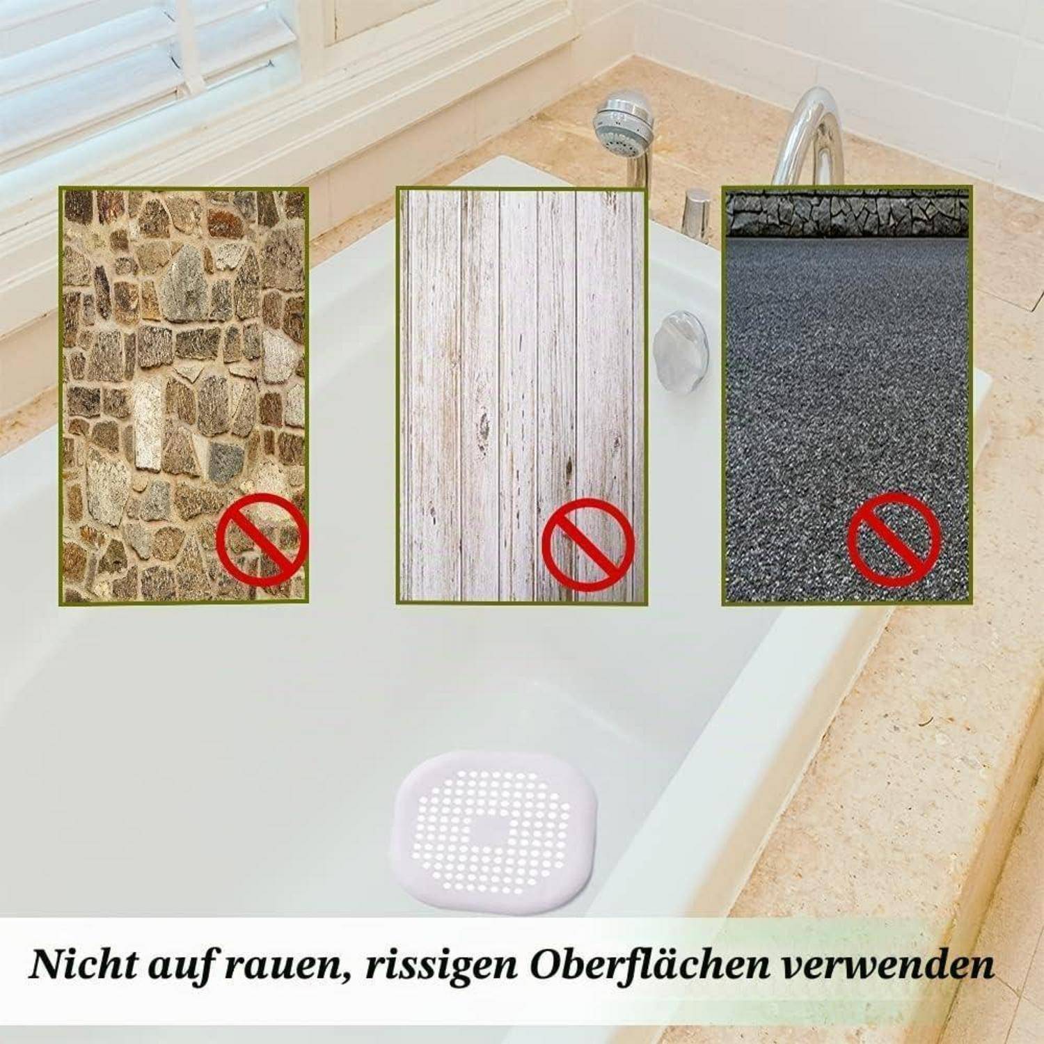 2 Stück Abflusssieb Silikon, Abflusssieb Dusche Haarfänger Badewanne Abflussabdeckung, Abflusssieb für Badezimmer Badewanne und Küche (2 Weiß)