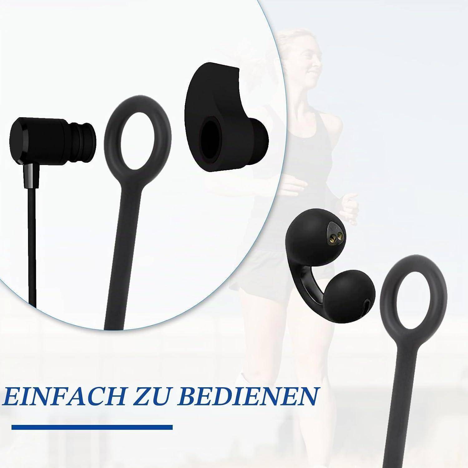 2 Stück Anti-Verlust Ohrbügel,Ohrstöpsel Verbindungskabel,Ohrstöpsel-Lanyard,Ohrenstöpsel Flexibles Silikonband,Bluetooth-Headset-Anti-Verlust-Ka