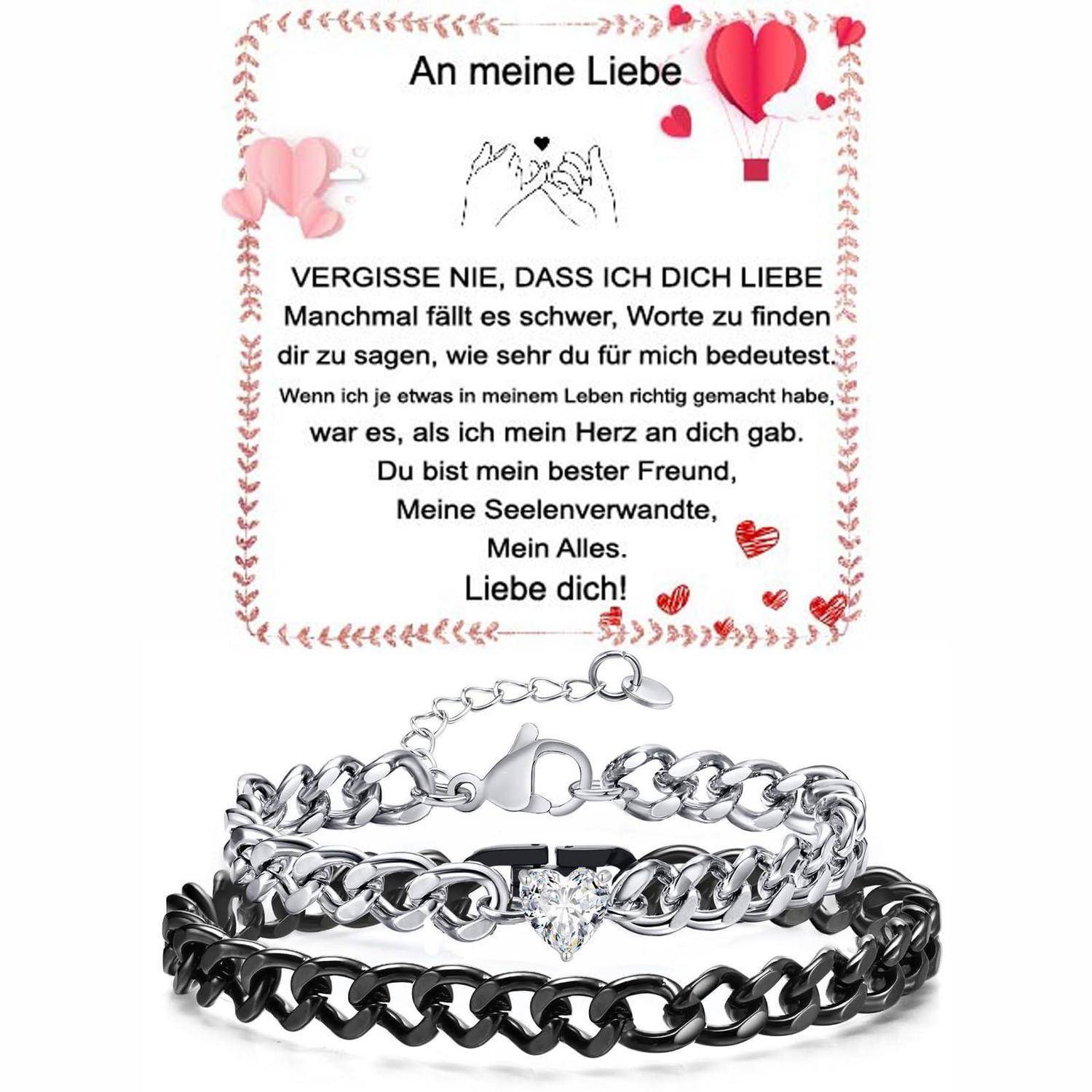 Romantisches Geschenkbild mit deutscher Liebesbotschaft „An meine Liebe