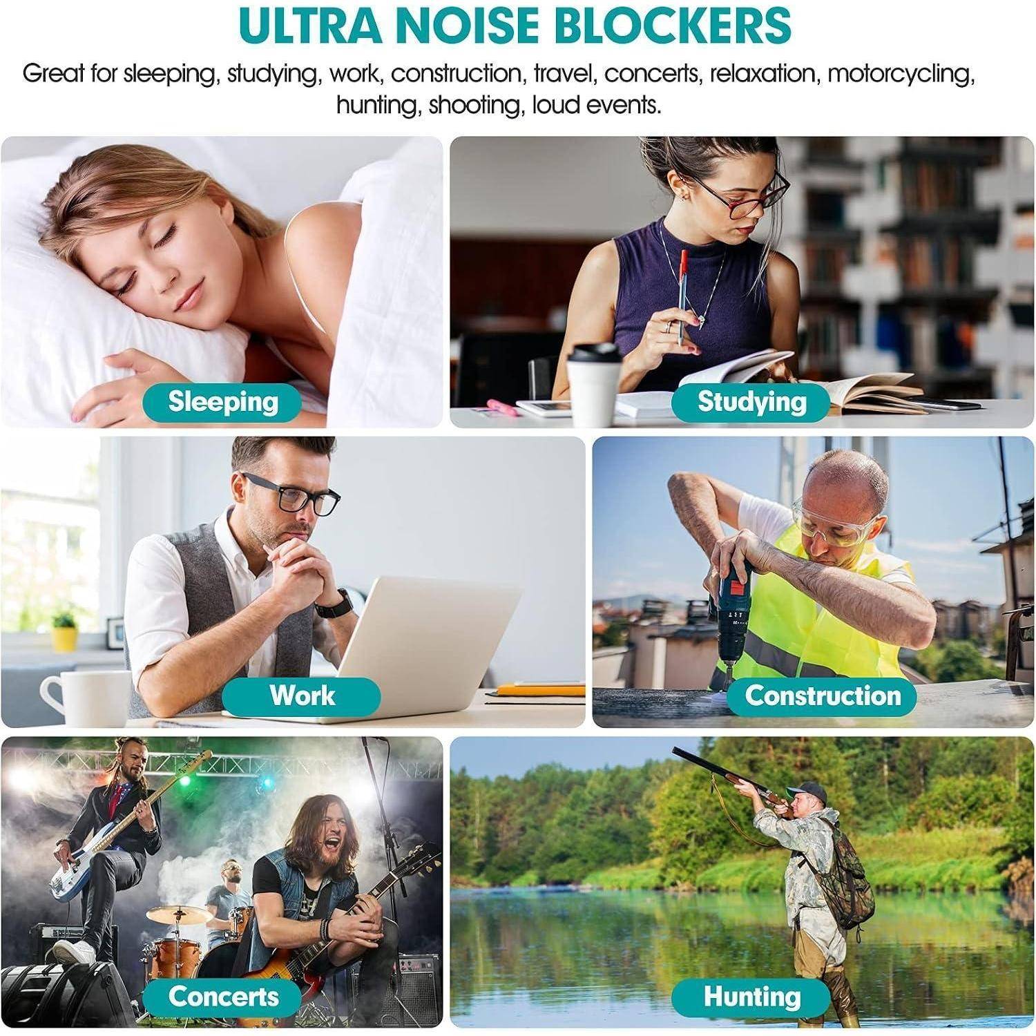 Werbecollage für „ULTRA NOISE BLOCKERS