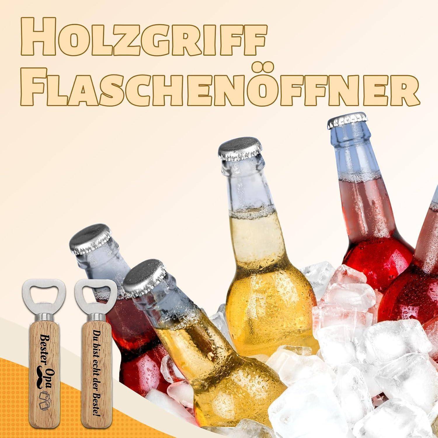 Opa Geschenkset, Mit Flaschenöffner, Schlüsselanhänger Einzigartiges | Mit flaschenöffner, schlüsselanhänger großvater zum opa geschenk geburts