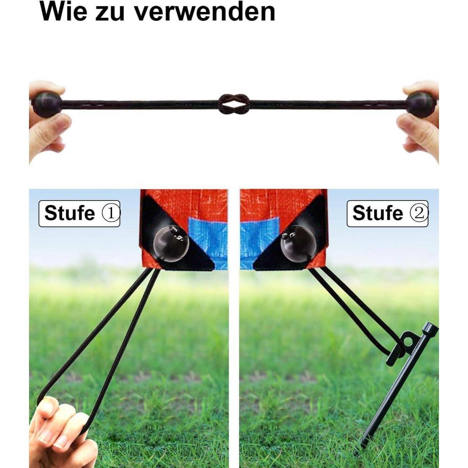 Spanngummis mit Kugel 15cm - 100 Stück Planenspanner mit Kugel, Spanngummi Kurz, Planenbefestigung Zeltgummis mit Kugel, Zelt Gummispanner mit Kugel