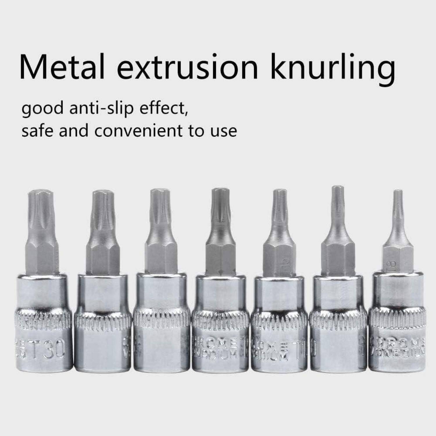 oumuik 13-teiliges Torx Nuss Set Torx-Steckschlüssel-Set, Innensechskant Schraubendreher-Bit, Torx-Bit