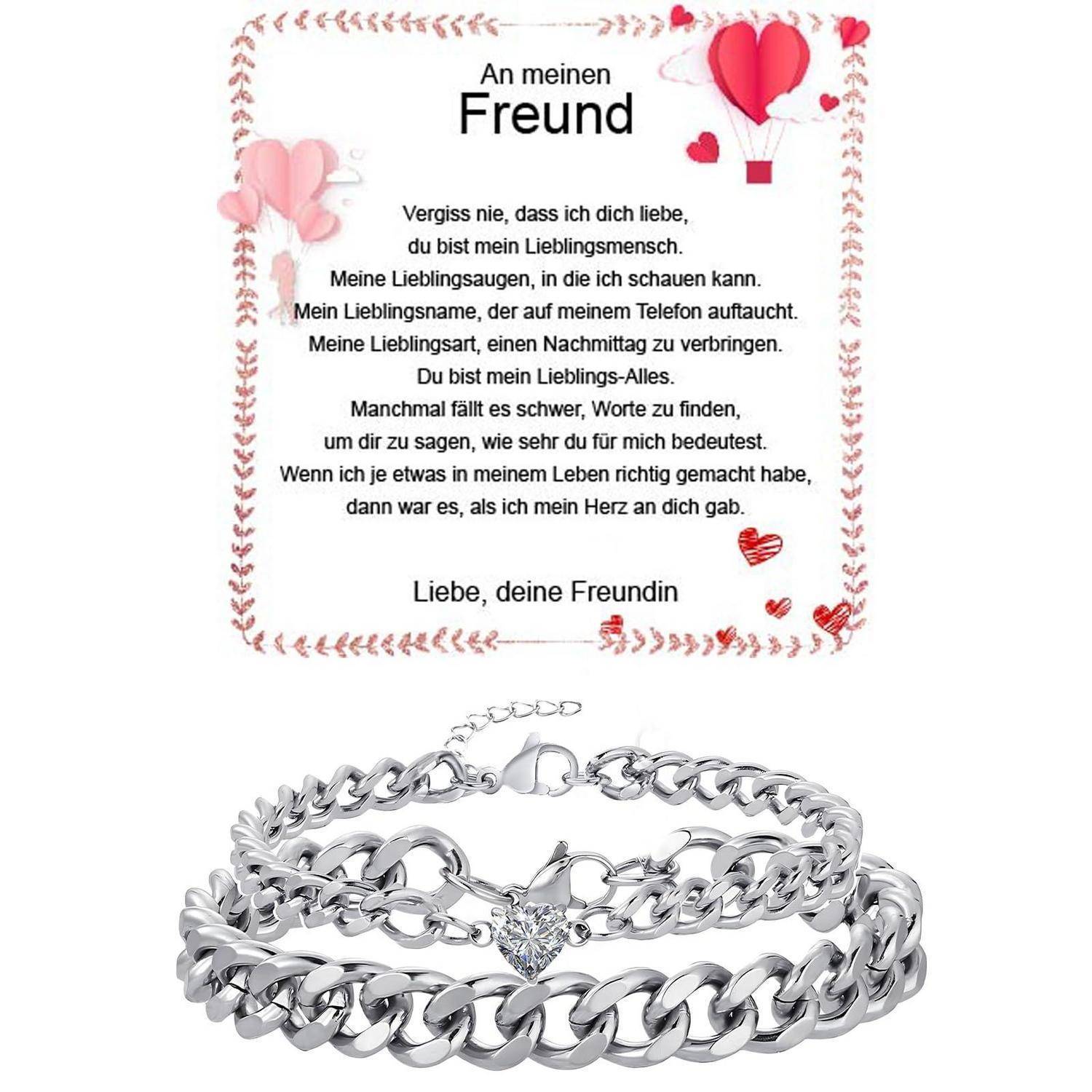 Geschenkbild, das einen deutschen Liebesbrief an „mein Freund